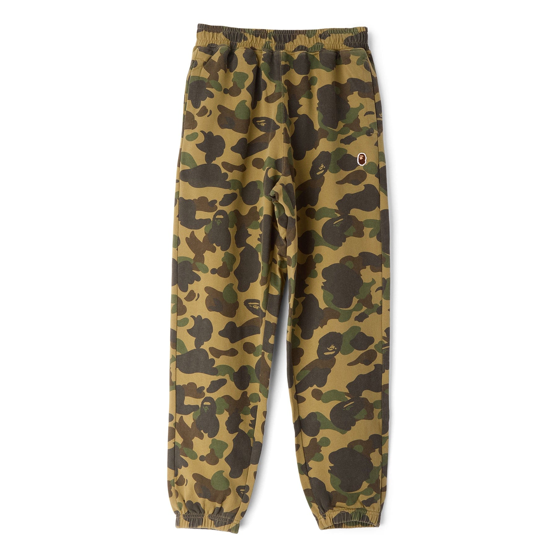 BAPE A Bathing Ape 1ST Camo One Point Relaxed Fit Sweat Pants (Green)