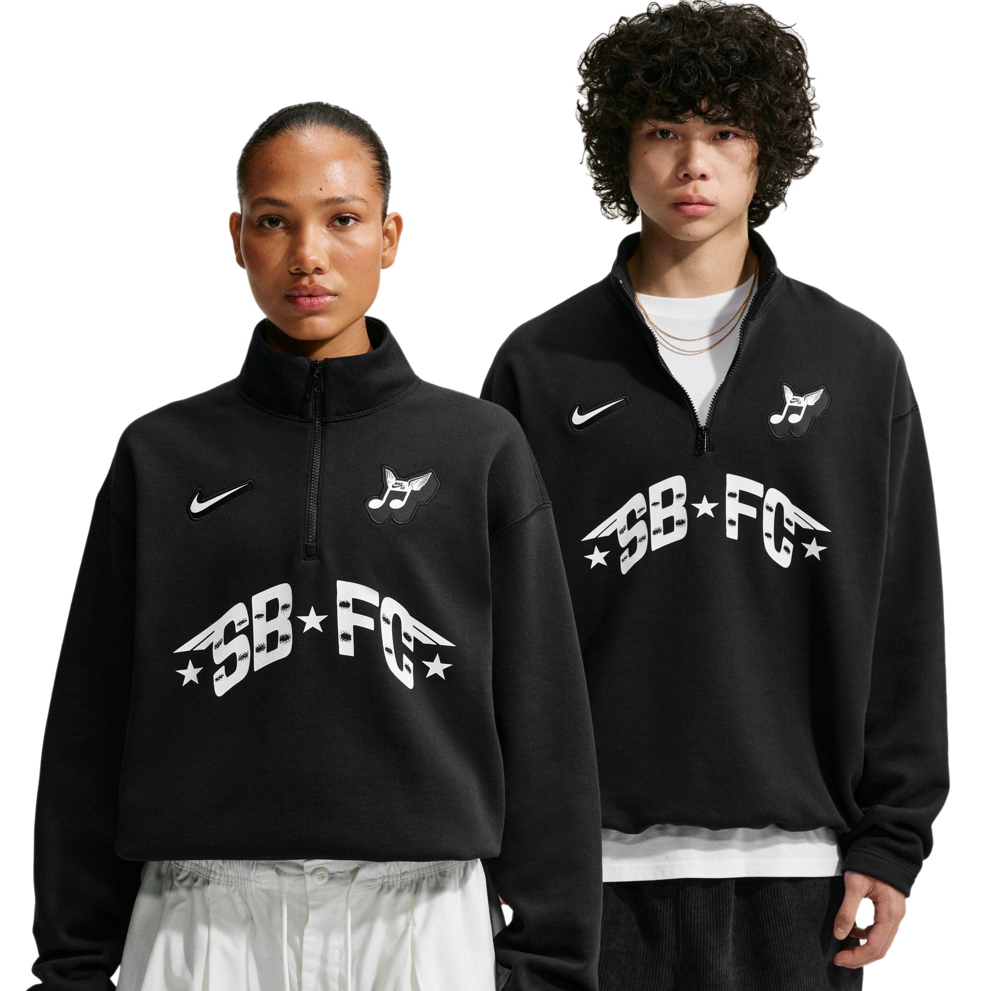 Nike SB Mens Skate Half-Zip Fleece Crew Sweatshirt