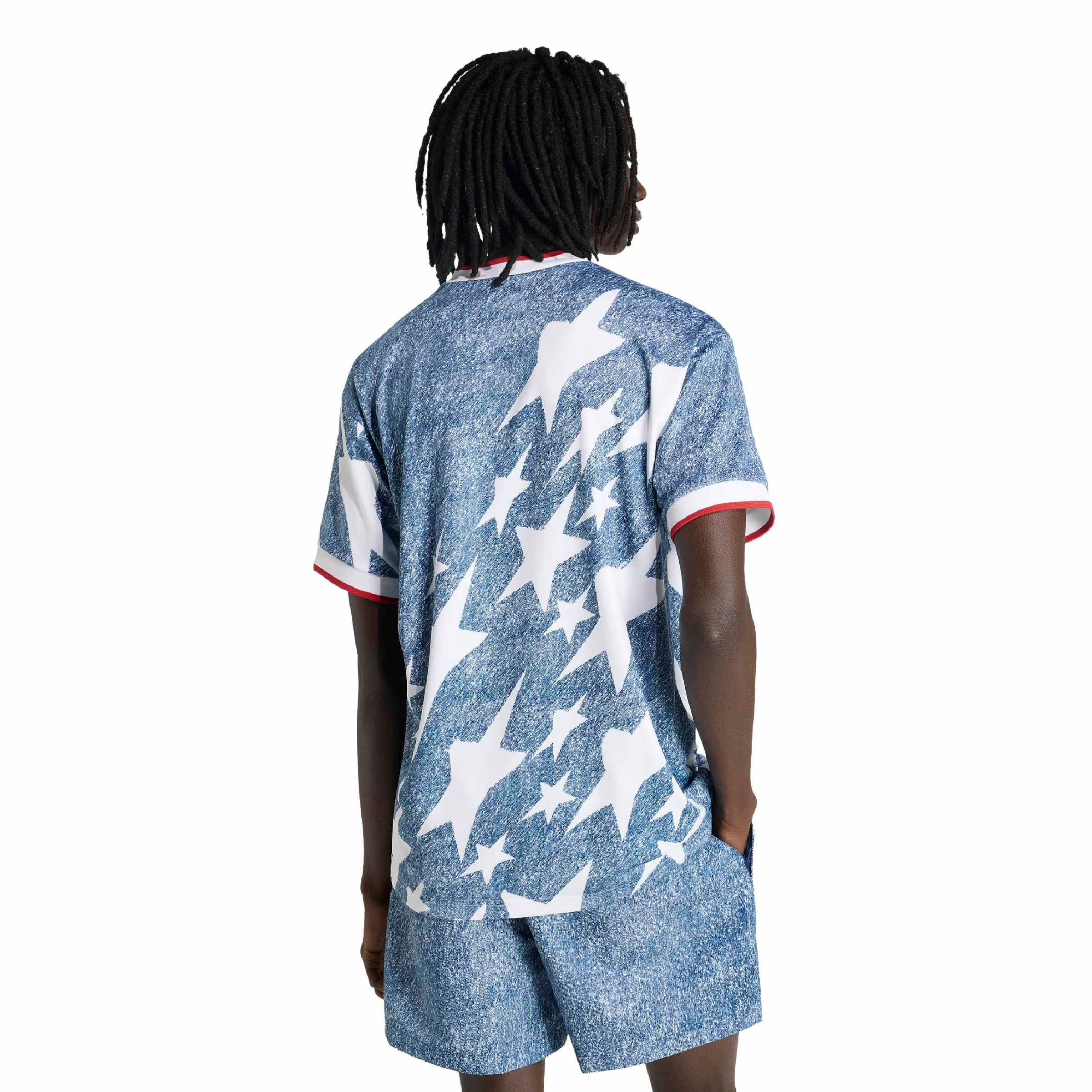 Adidas Mens Denim Graphic Jersey