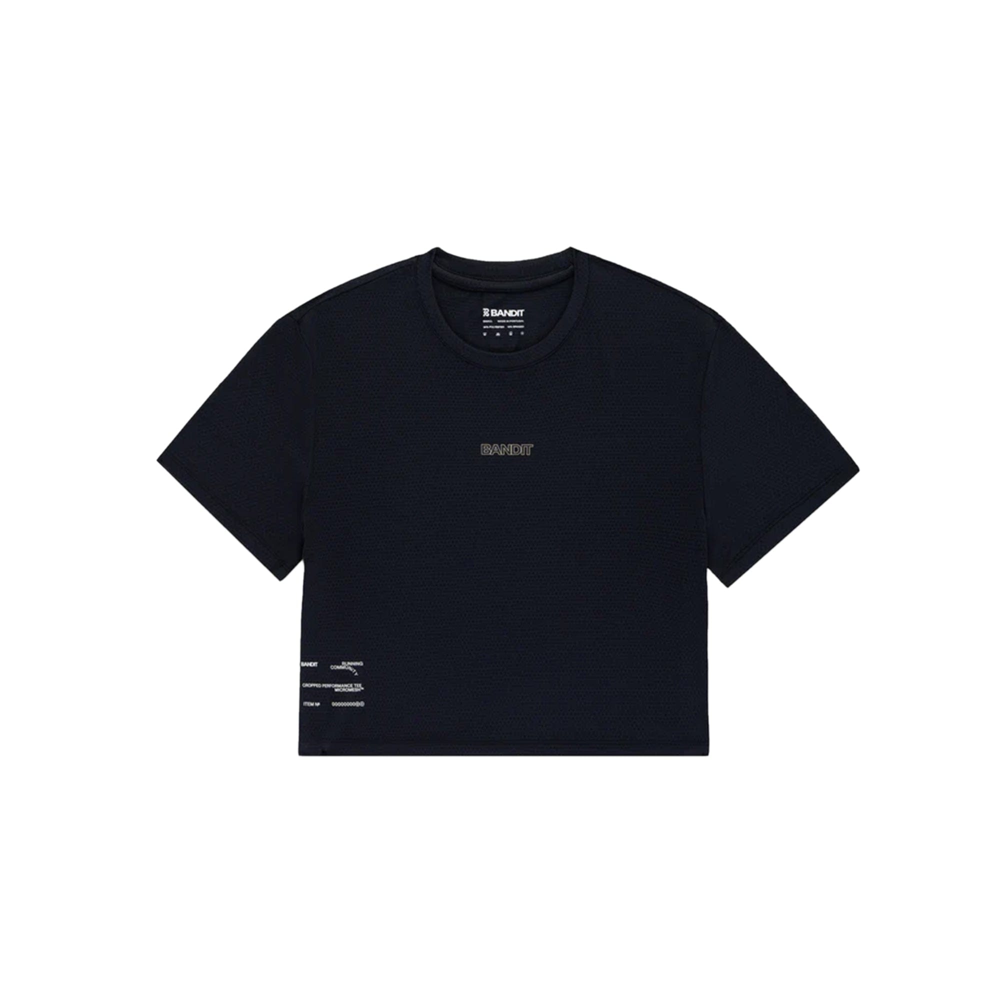 Bandit Running Womens MicroMesh Cropped Tee