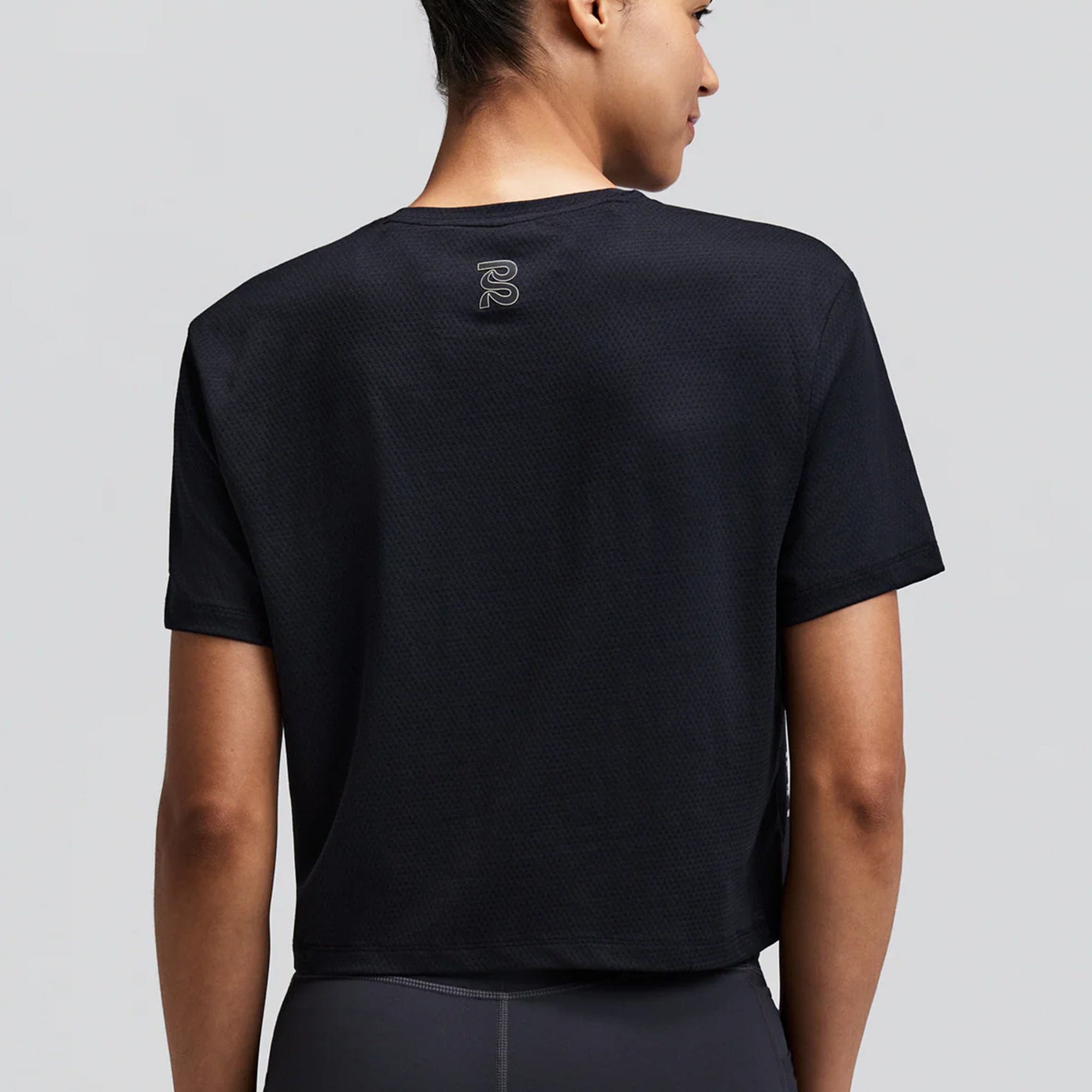Bandit Running Womens MicroMesh Cropped Tee