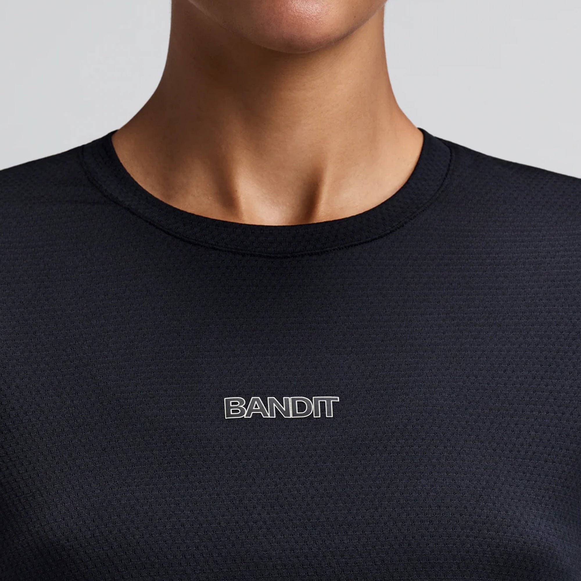 Bandit Running Womens MicroMesh Cropped Tee