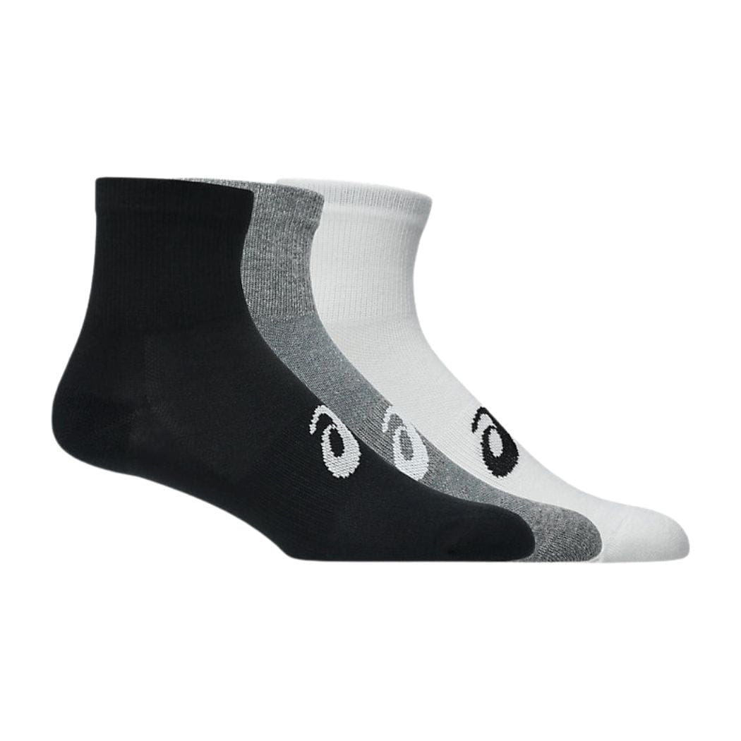 asics 3 Pack Unisex Quarter Socks