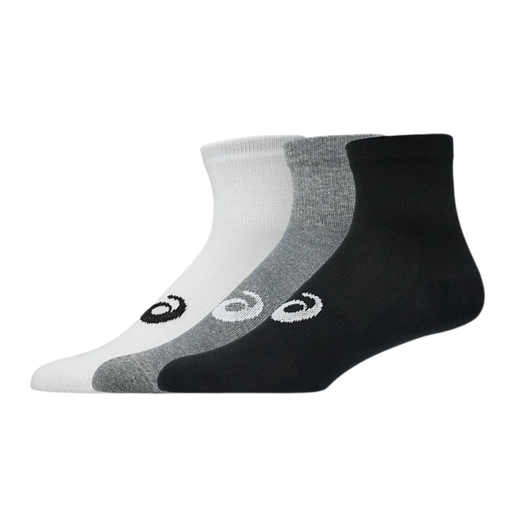 asics 3 Pack Unisex Quarter Socks