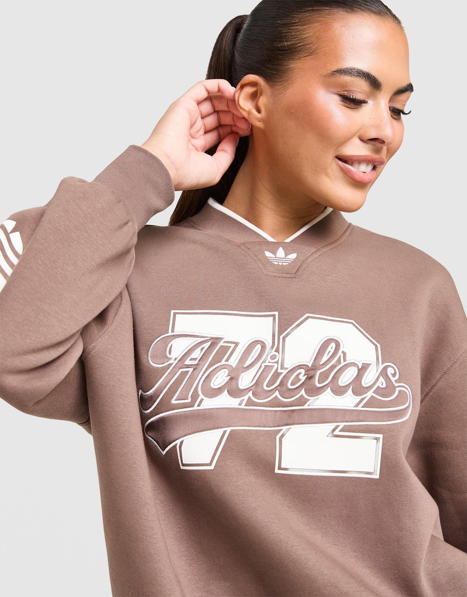 adidas Varsity V Neck Sweatshirt