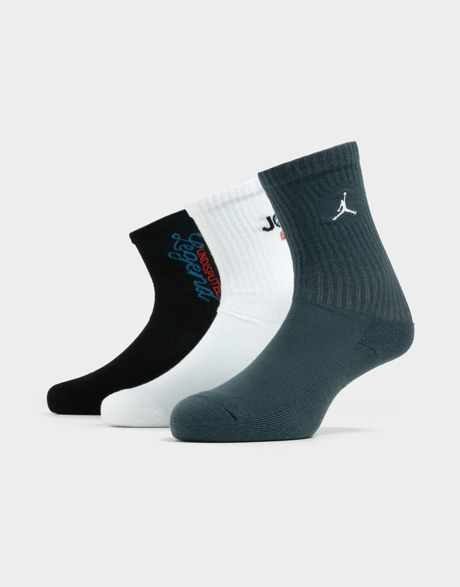 Air Jordan MJ America Socks 3 Pairs Junior's