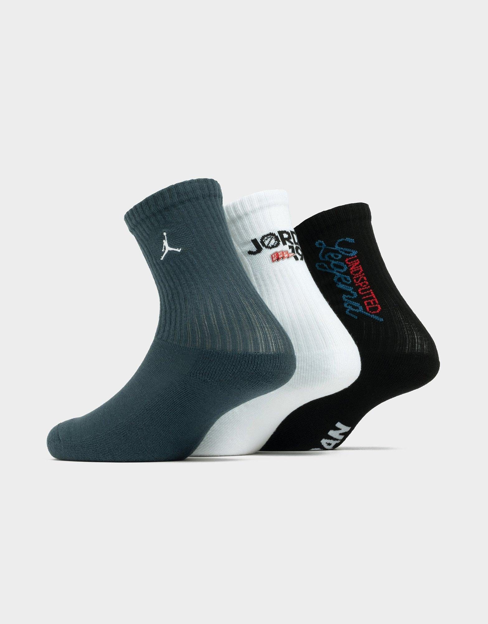 Air Jordan MJ America Socks 3 Pairs Junior's