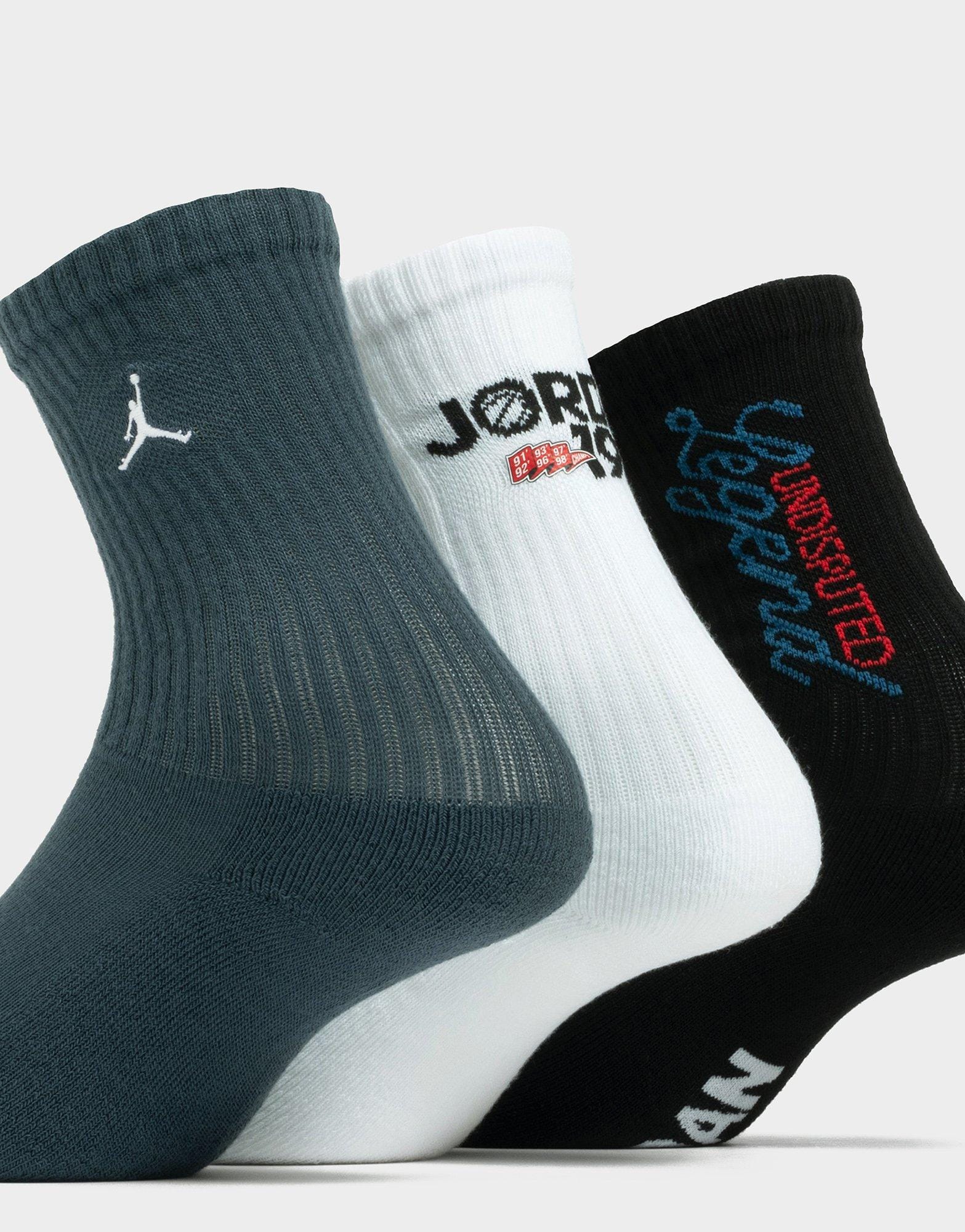 Air Jordan MJ America Socks 3 Pairs Junior's