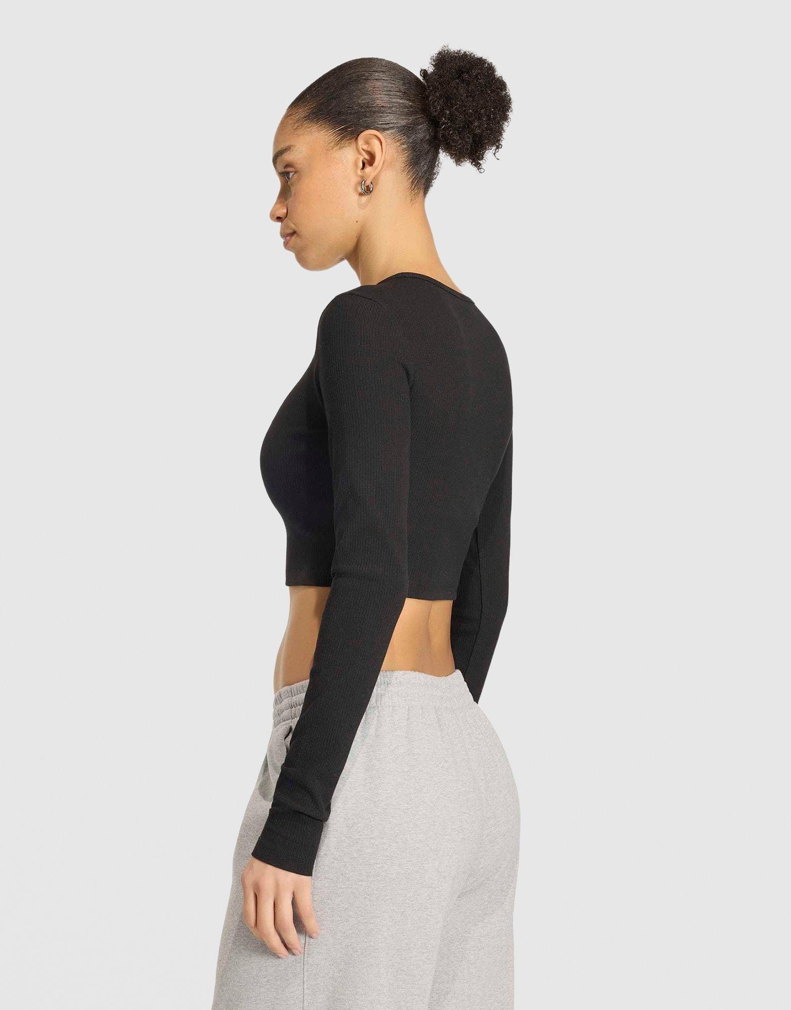 adidas Essentials Rib Cropped T-Shirt