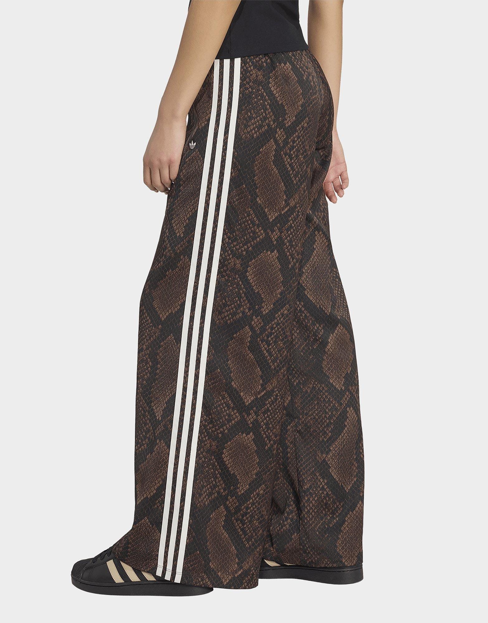 adidas Satin Snake Print Firebird Track Pants
