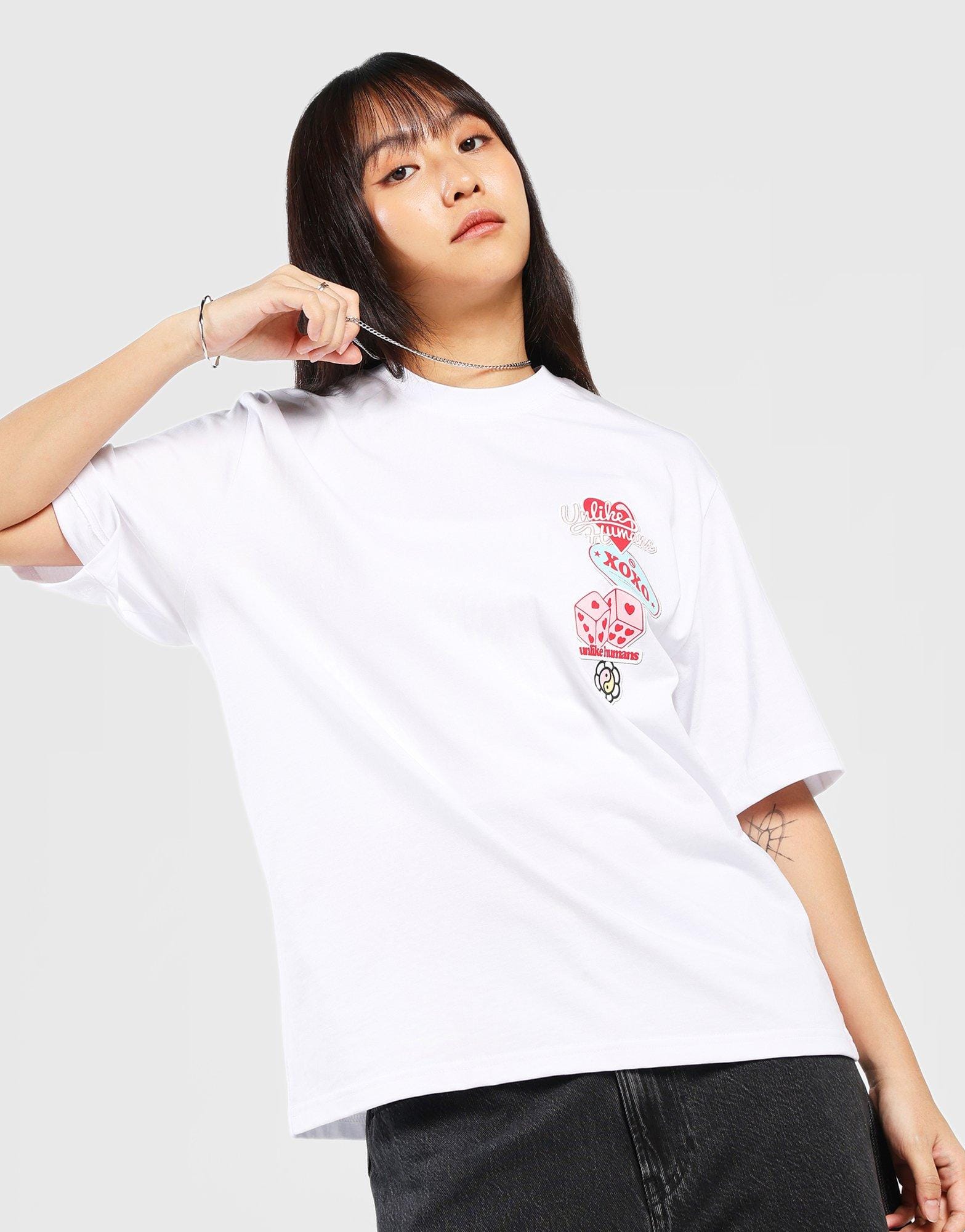 Unlike Humans Patch Boxy T-Shirt