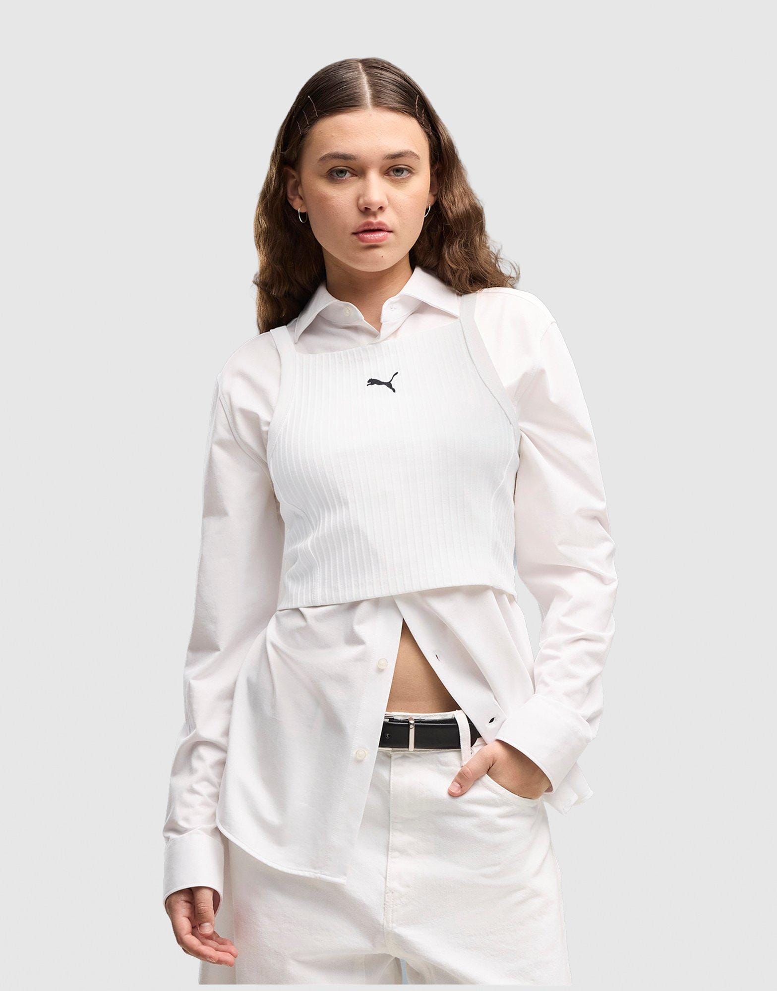 Puma Essentials Ribbed Tight Crop Top