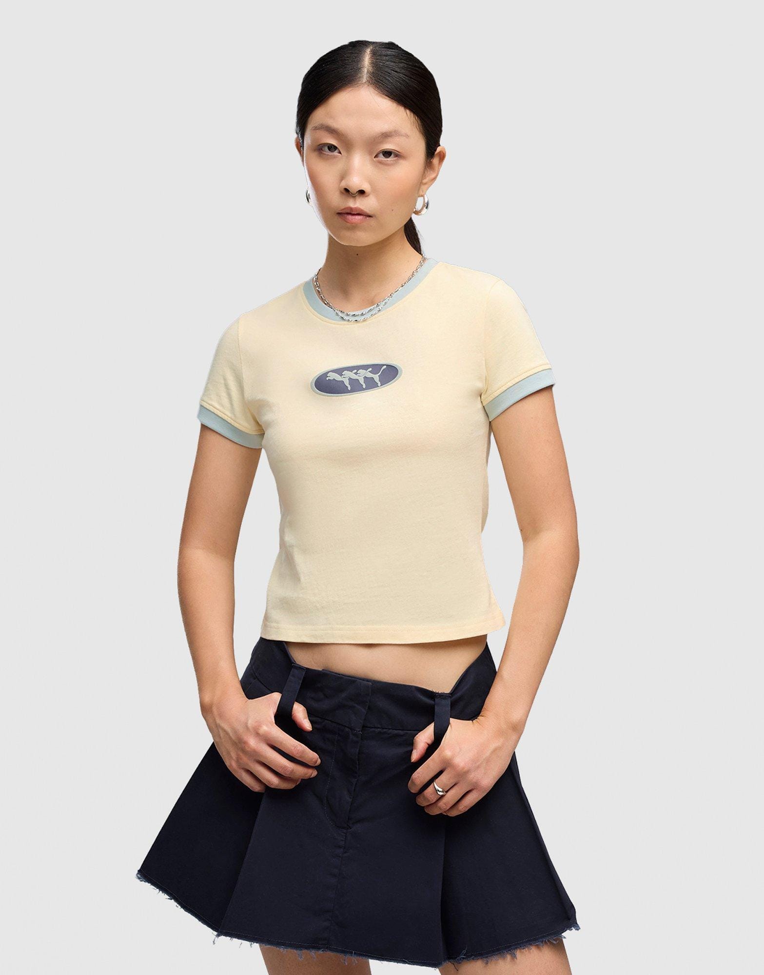 Puma Slim Graphic Ringer T-Shirt