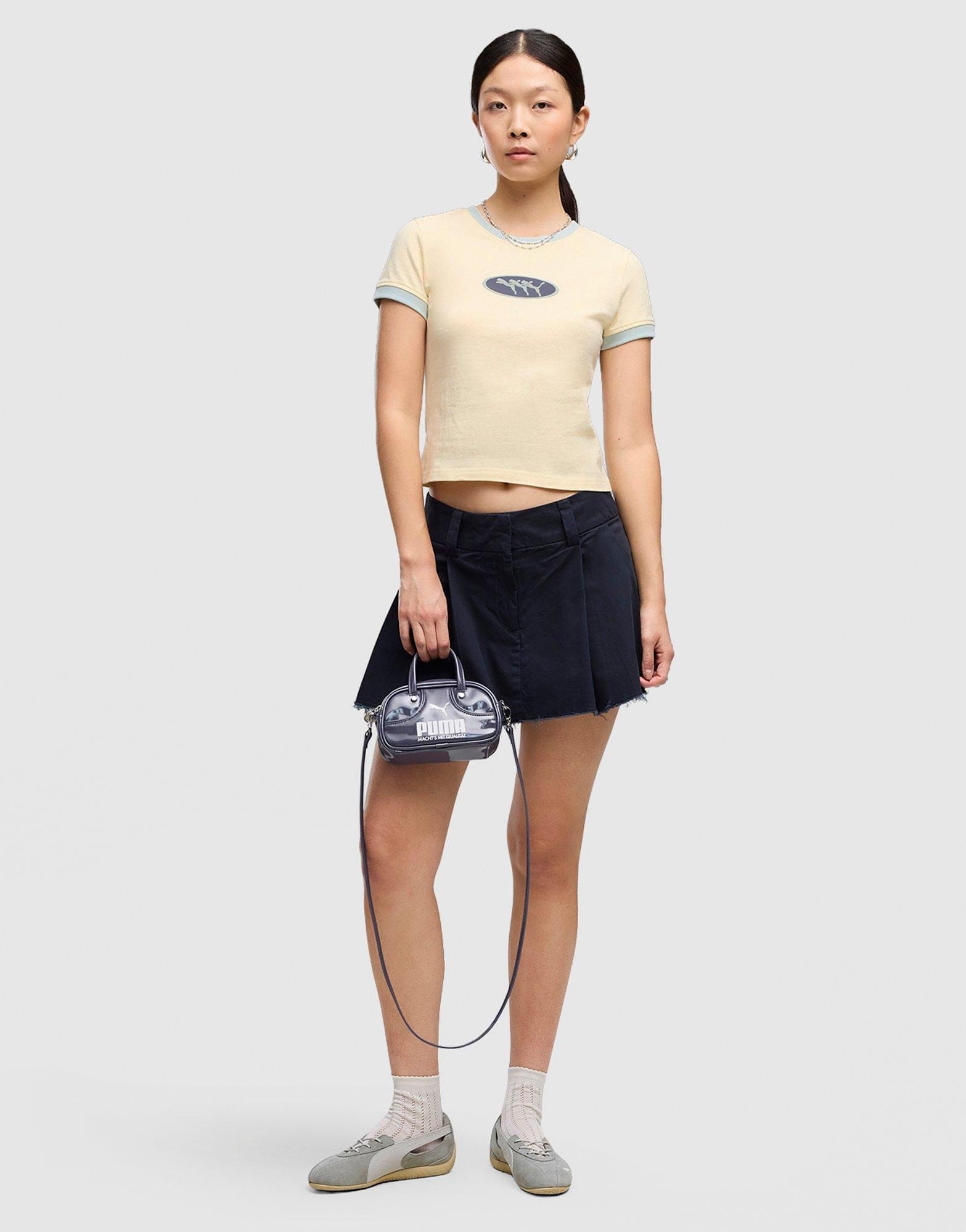 Puma Slim Graphic Ringer T-Shirt