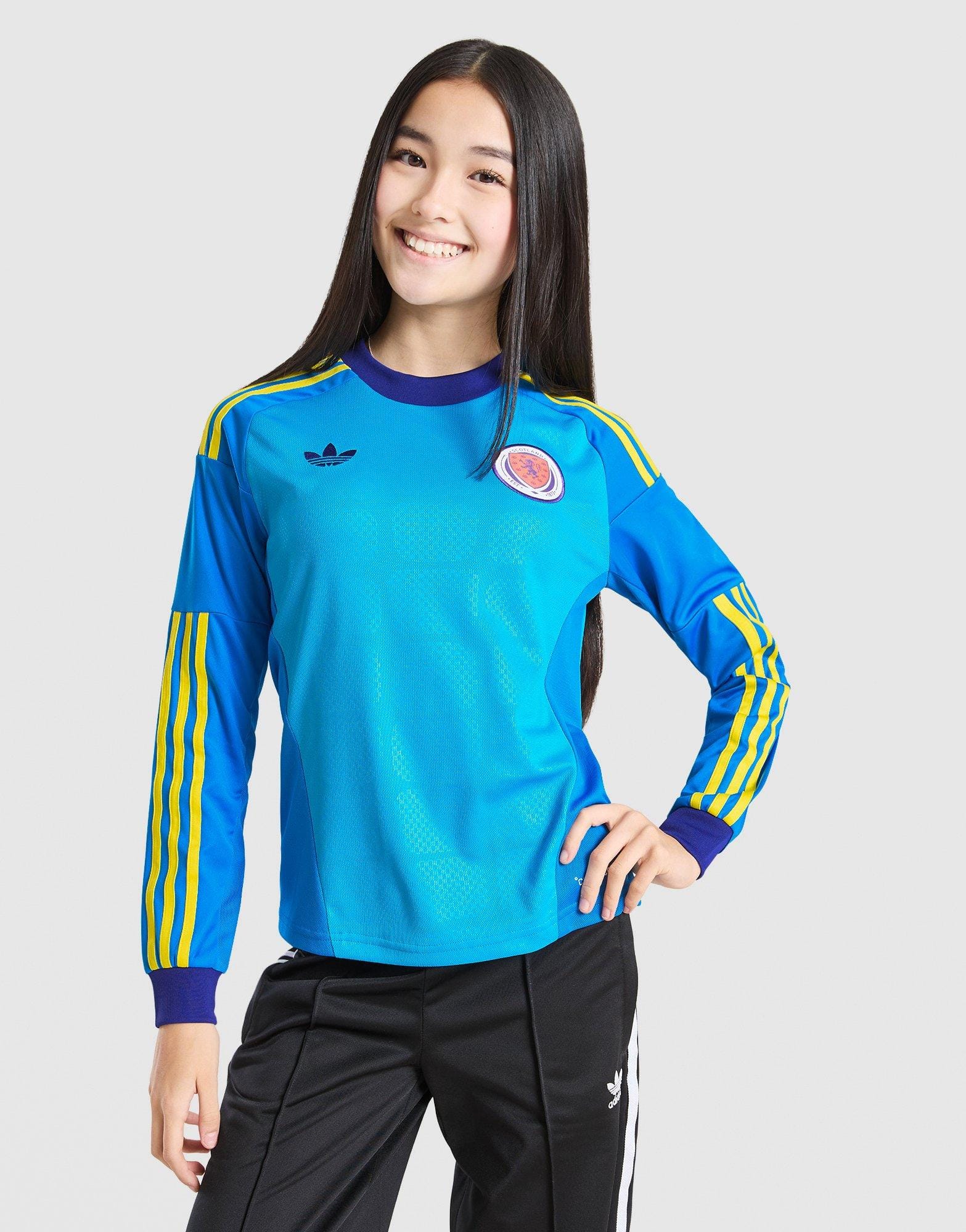 adidas Scotland 2026 Long Sleeve Goalkeeper Shirt Junior