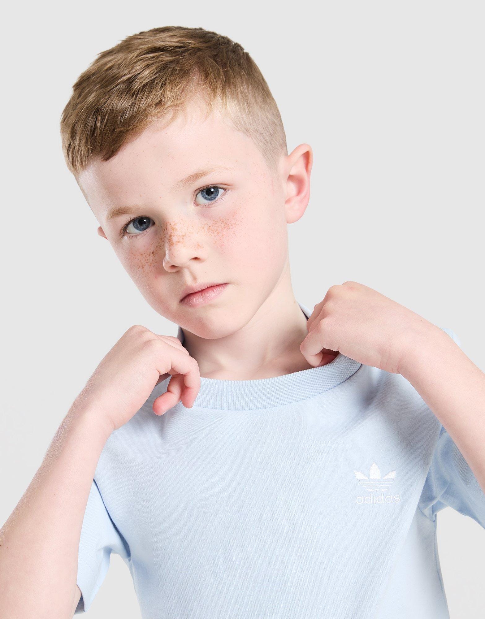 adidas Trefoil Essential T-Shirt/Shorts Set Children
