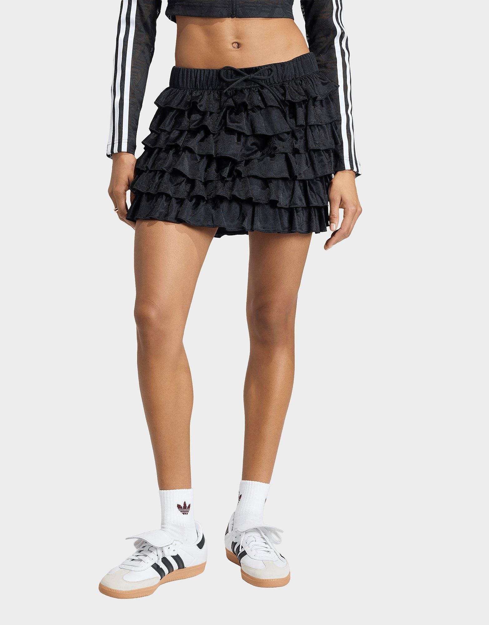 adidas Lace Ruffle Mini Skirt