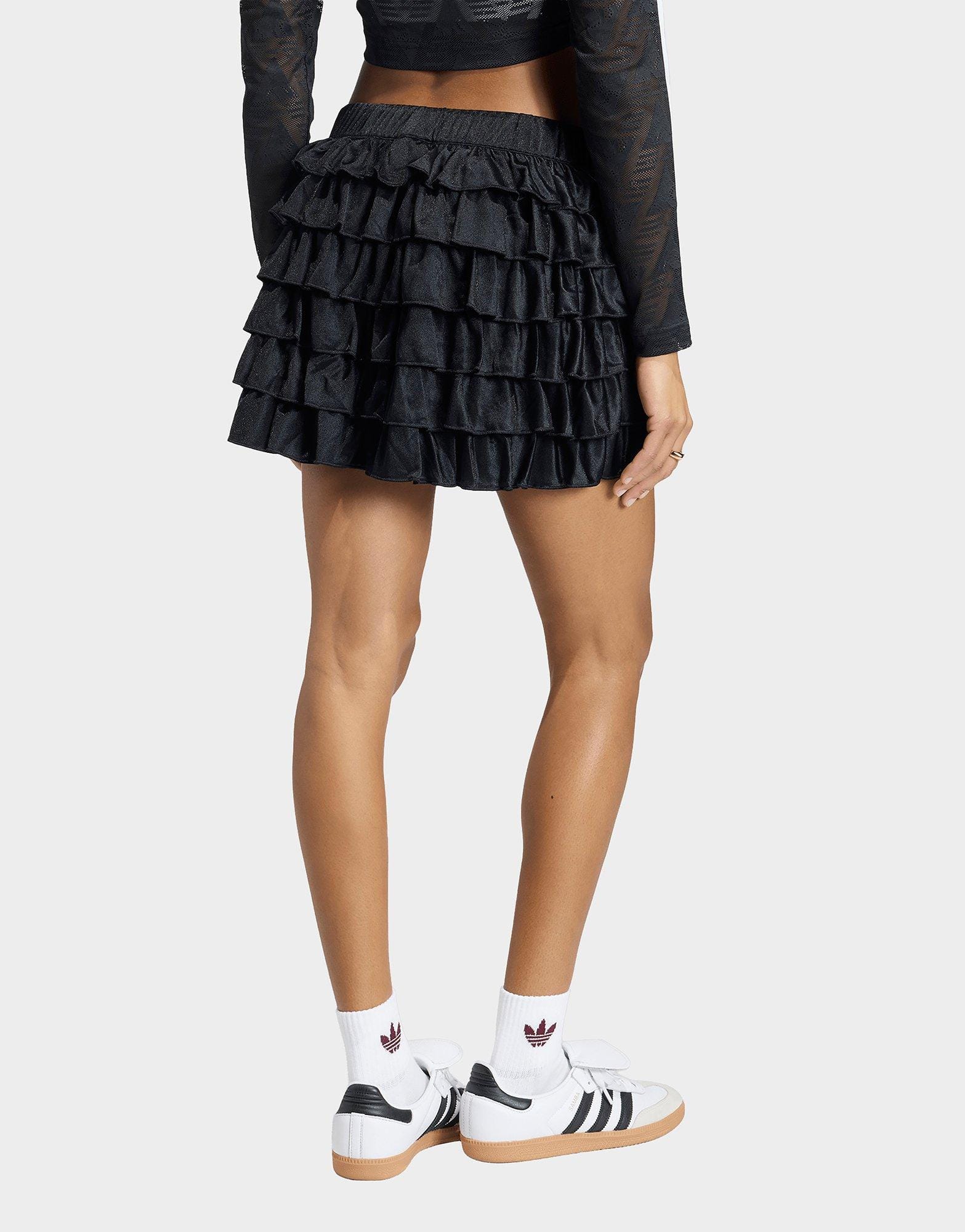 adidas Lace Ruffle Mini Skirt