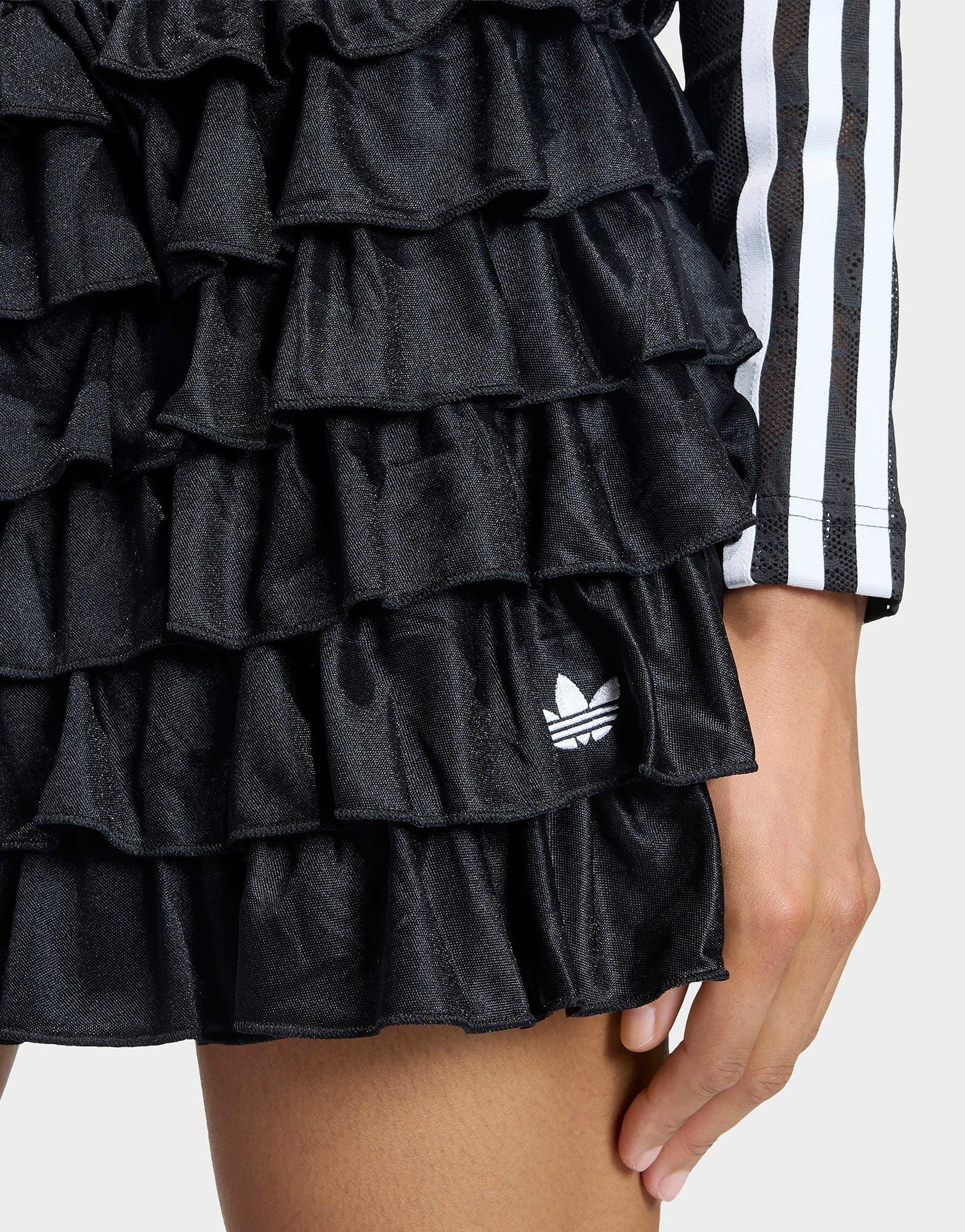adidas Lace Ruffle Mini Skirt