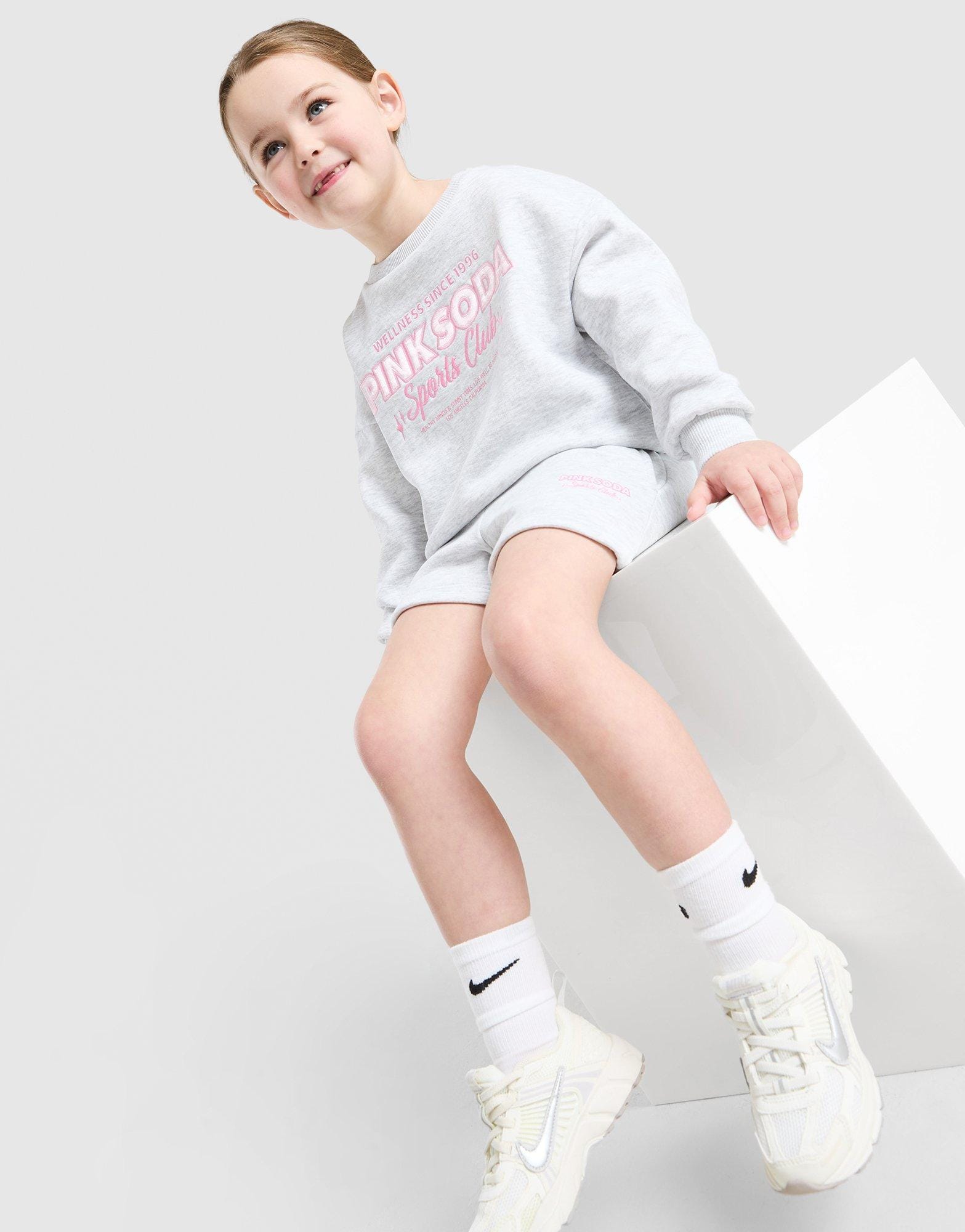 Pink Soda Sport Girls' Holiday Crew Sweatshirt Set Junior's
