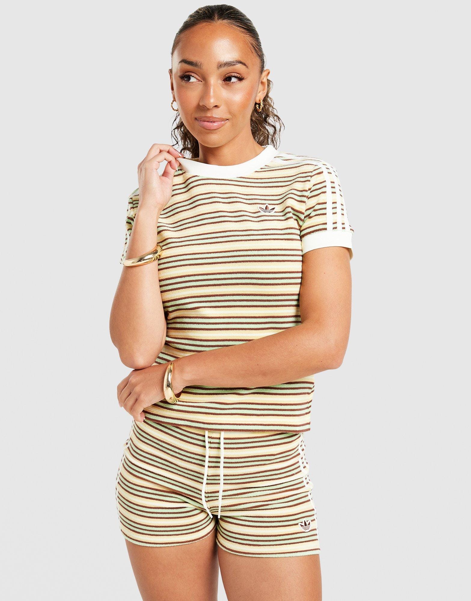 adidas Towel Stripe Slim T-Shirt