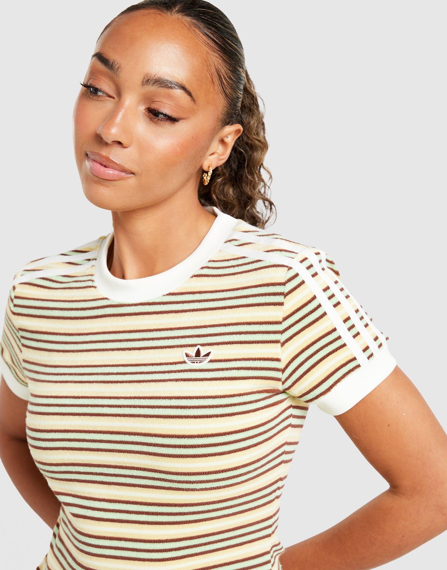 adidas Towel Stripe Slim T-Shirt