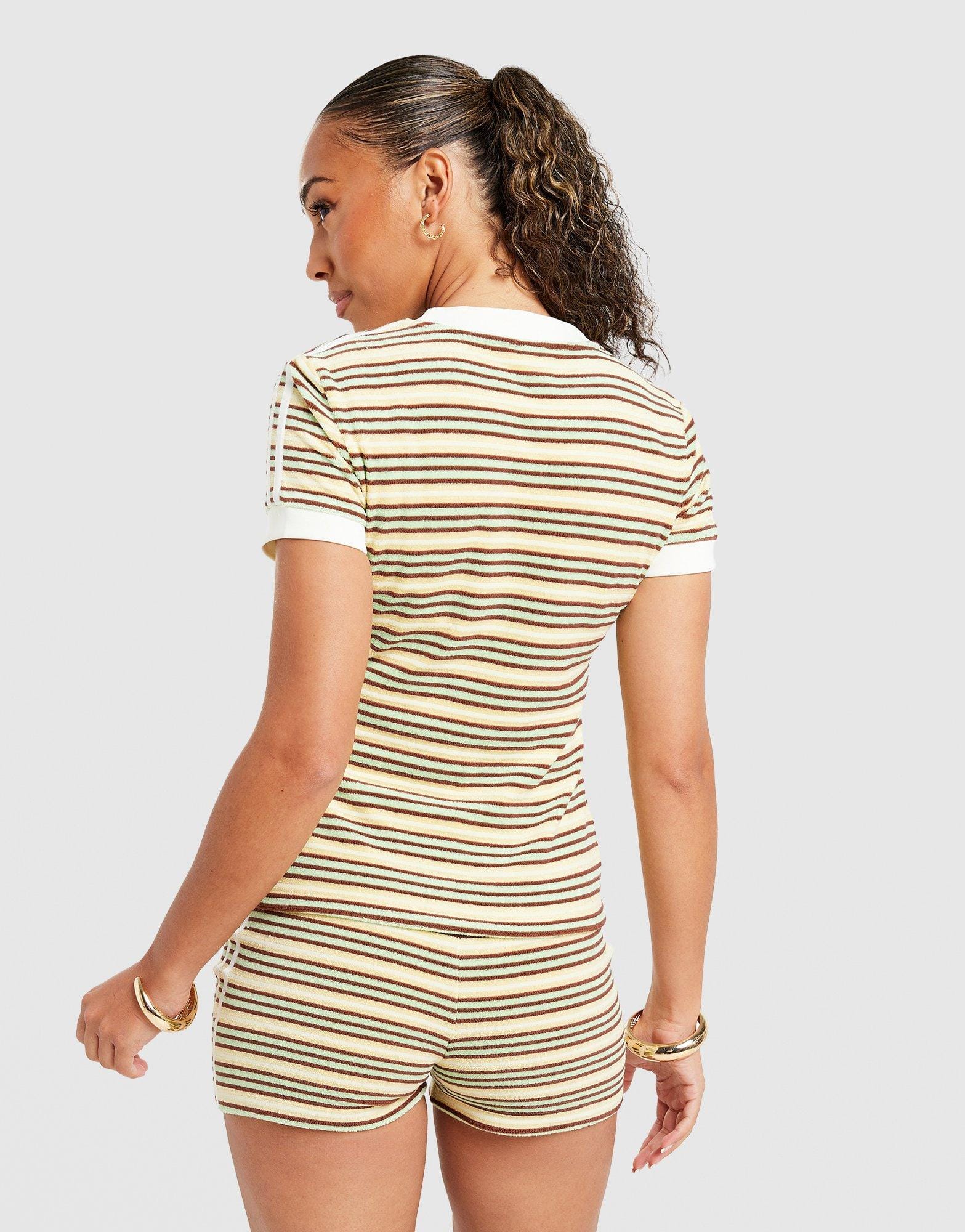 adidas Towel Stripe Slim T-Shirt