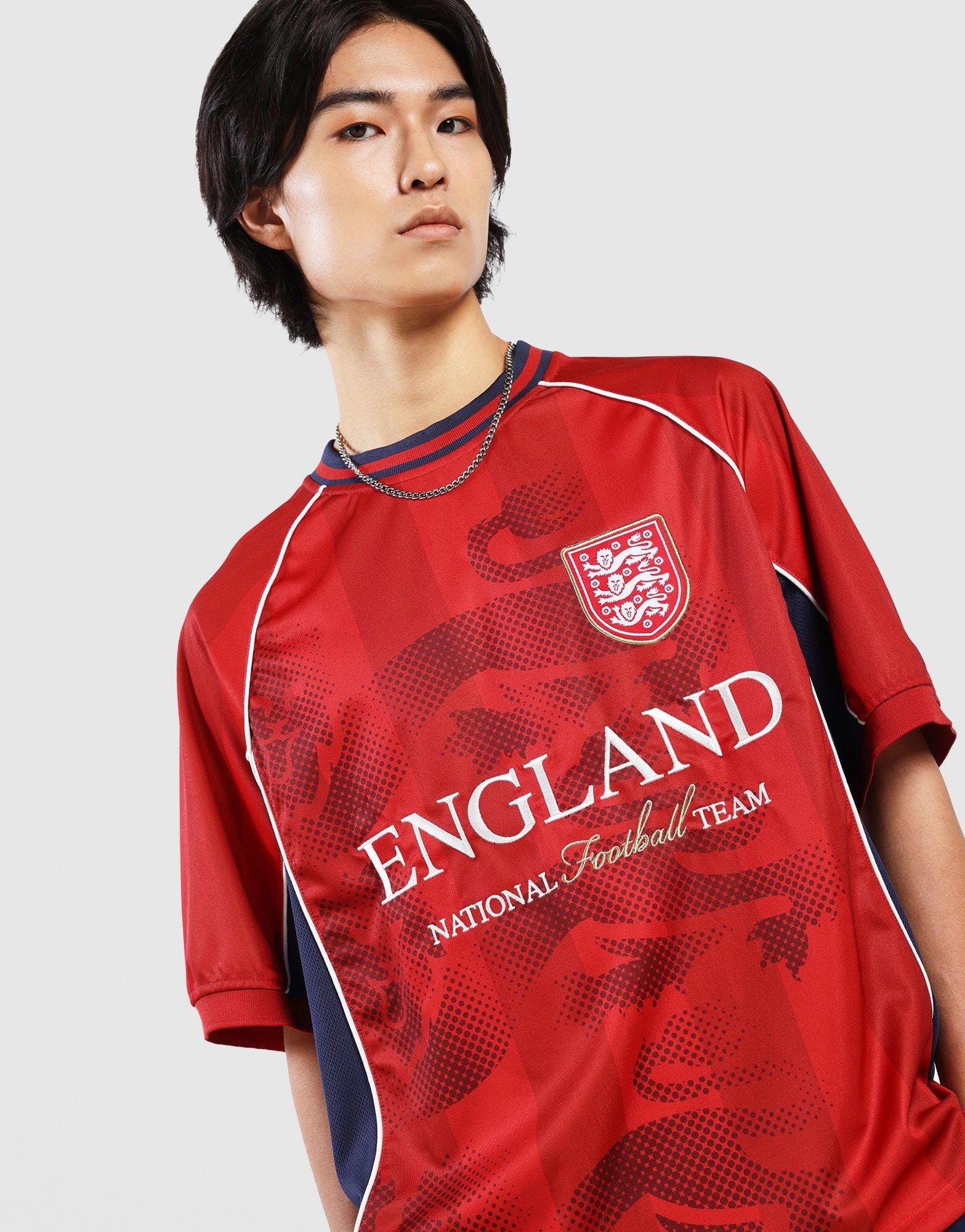 Majestic England Mesh Short Sleeve Jersey