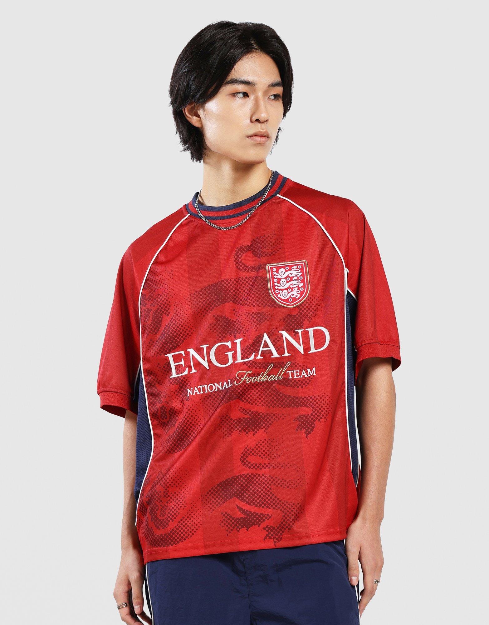 Majestic England Mesh Short Sleeve Jersey