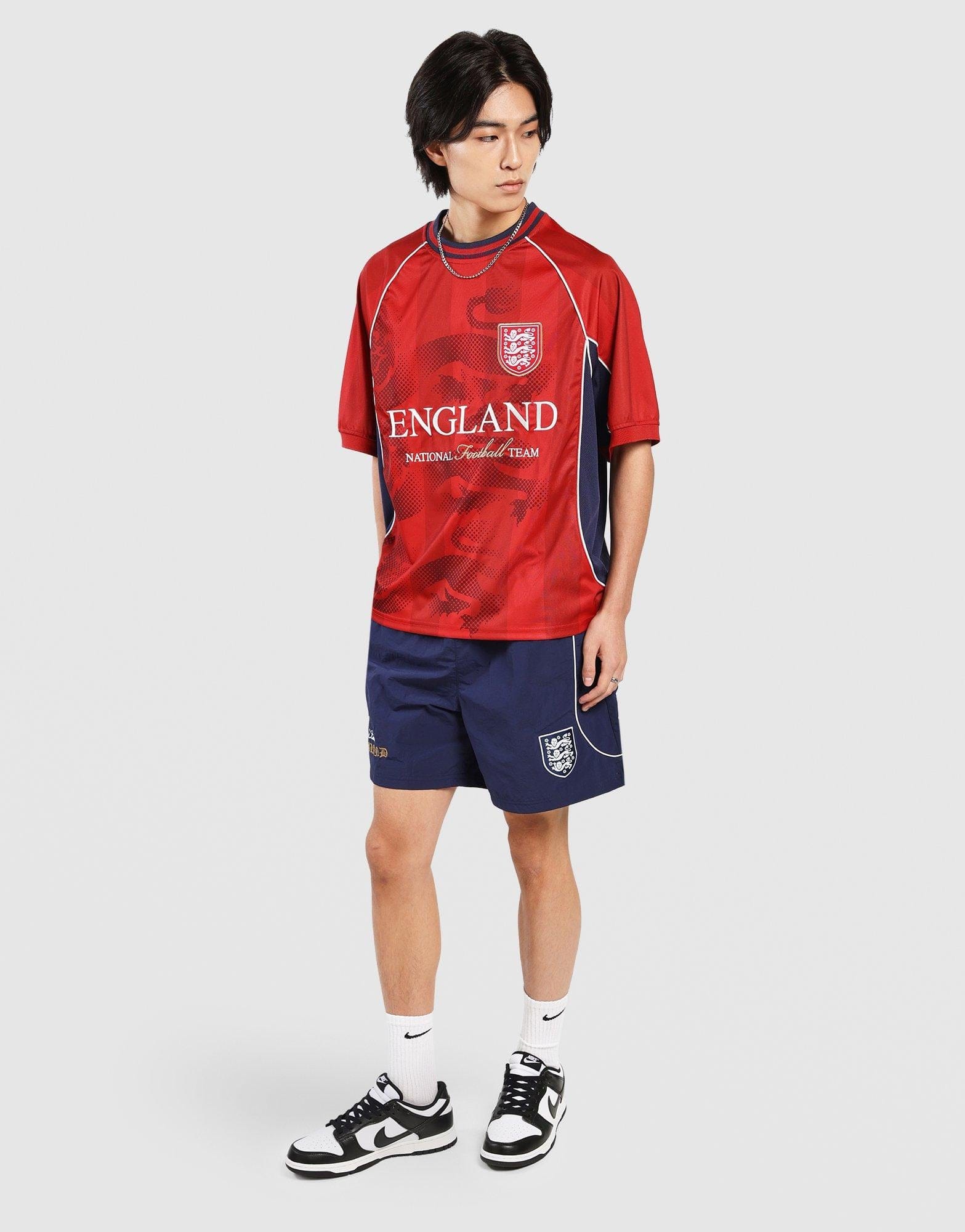 Majestic England Mesh Short Sleeve Jersey