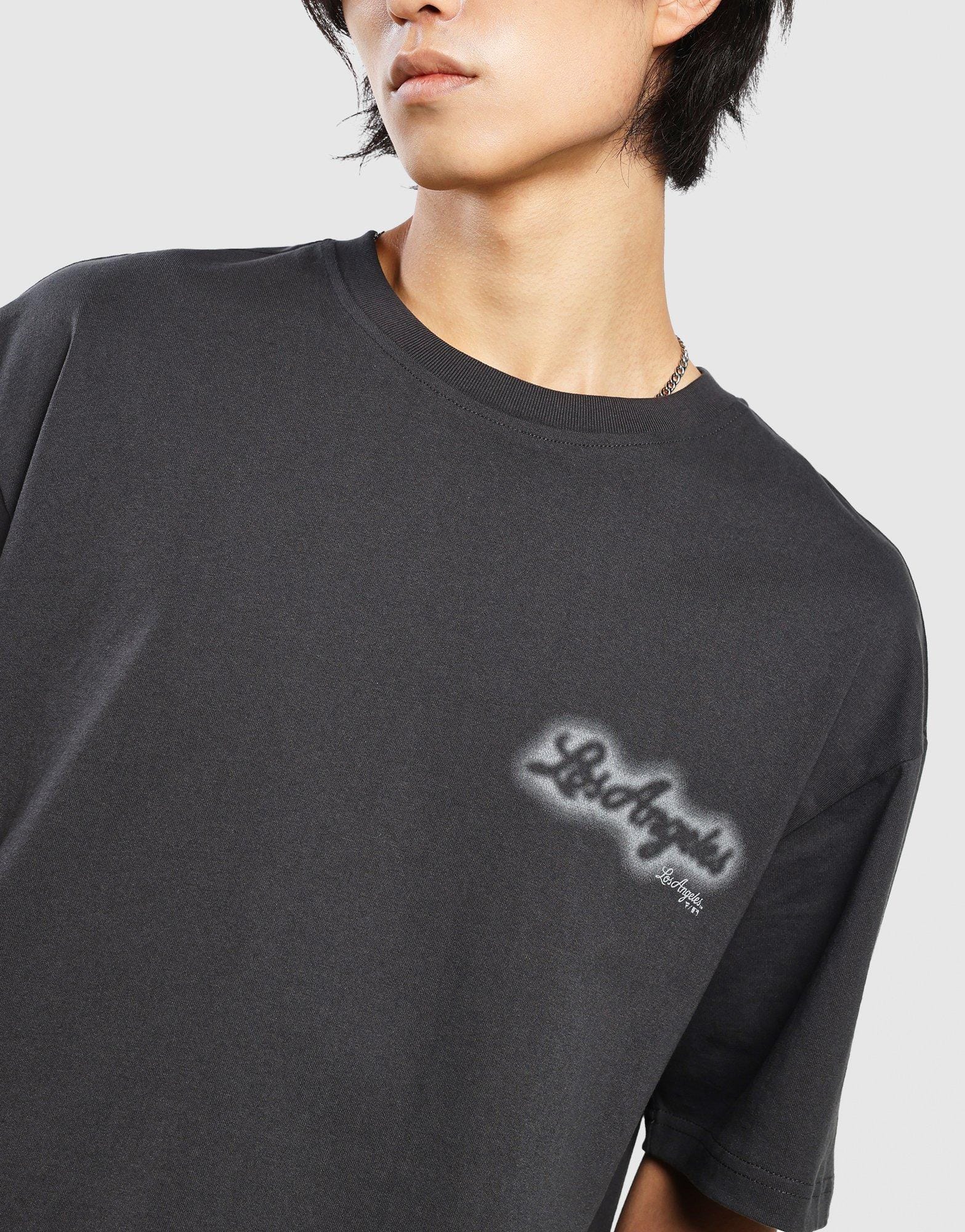 Majestic LA Spray Print Box T-Shirt