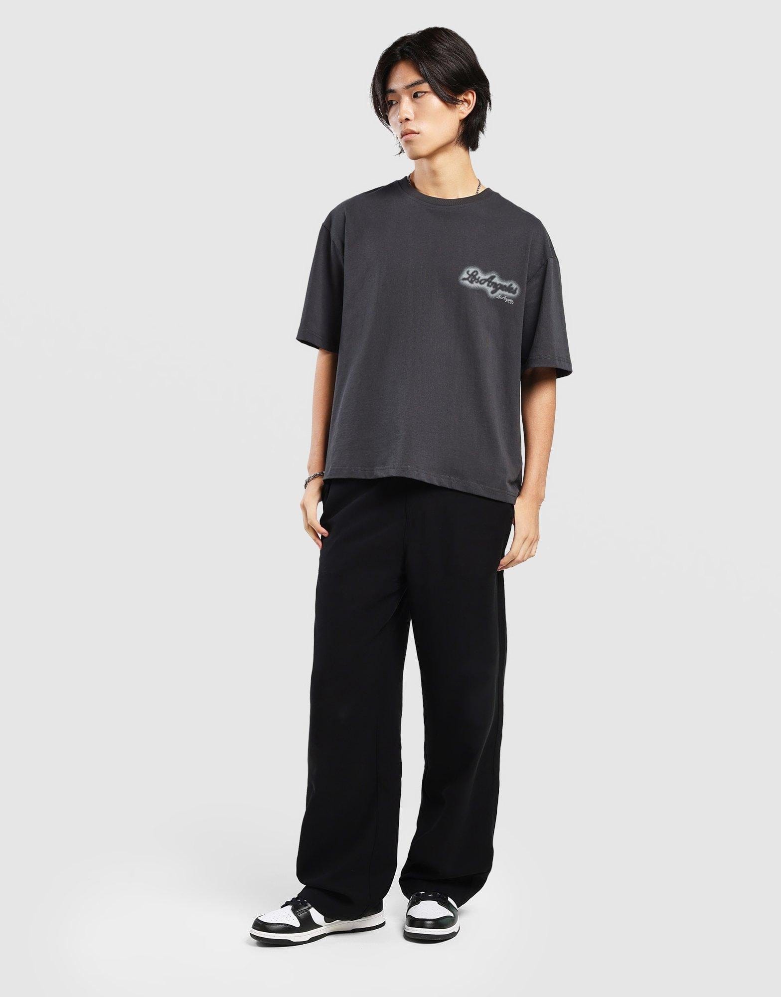 Majestic LA Spray Print Box T-Shirt