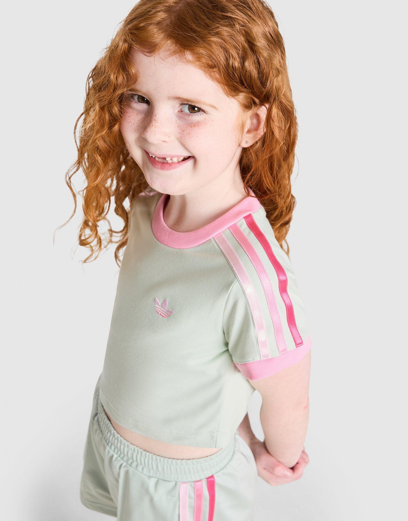 adidas Girls' Firebird T-Shirt/Shorts Set Children
