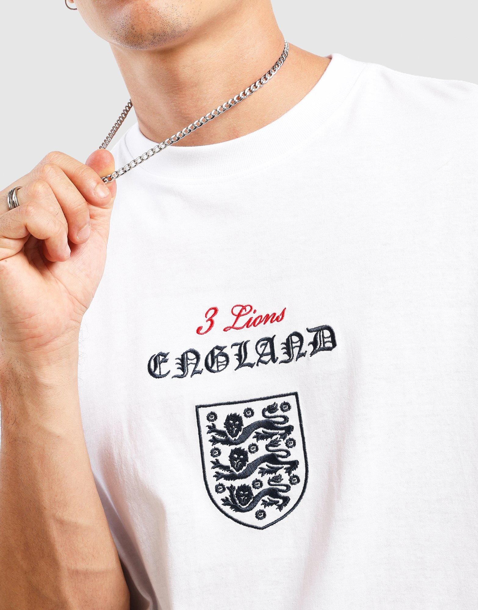 Majestic England Halftone Crest T-Shirt