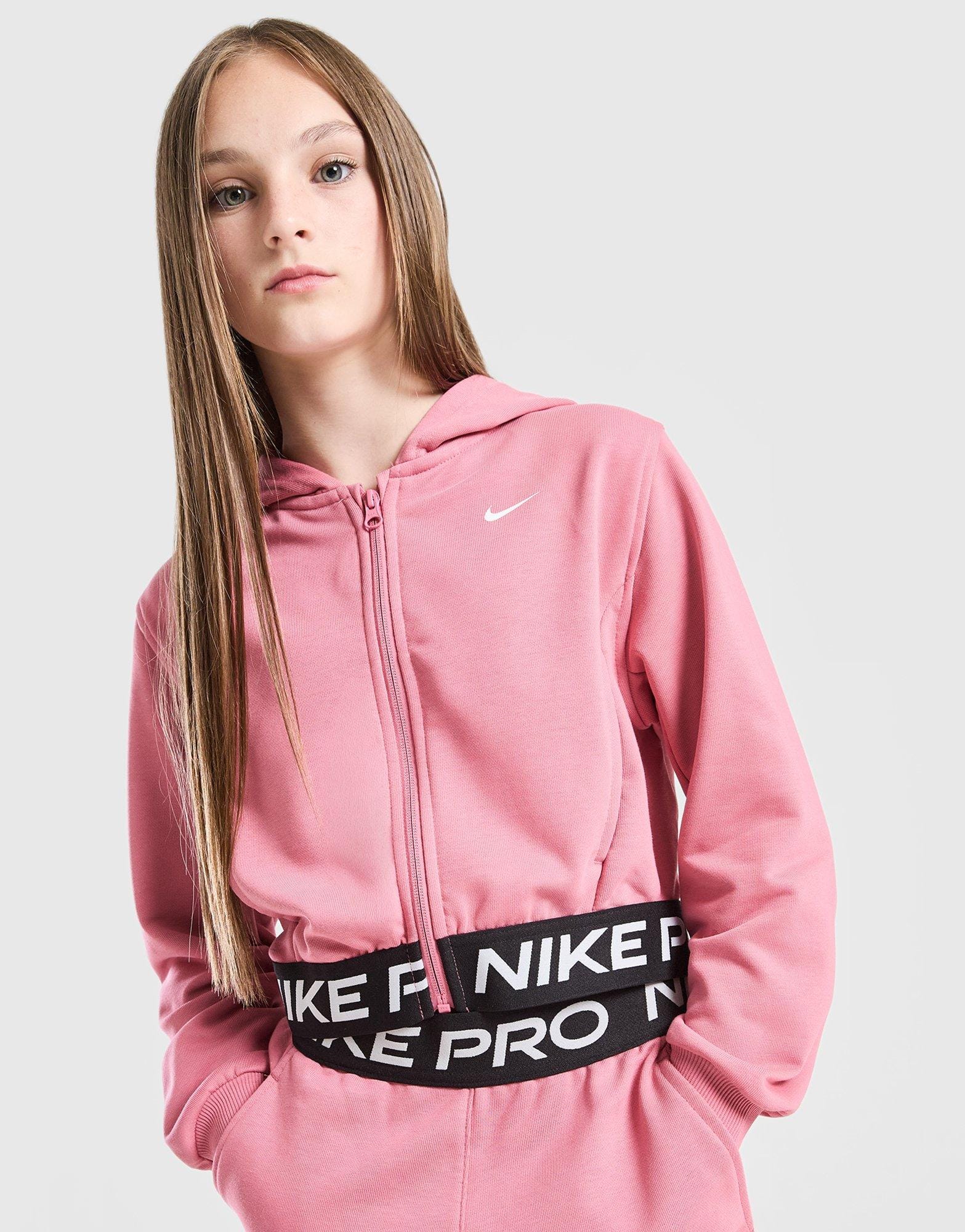 Nike Pro Full Zip Fleece Hoodie Junior's