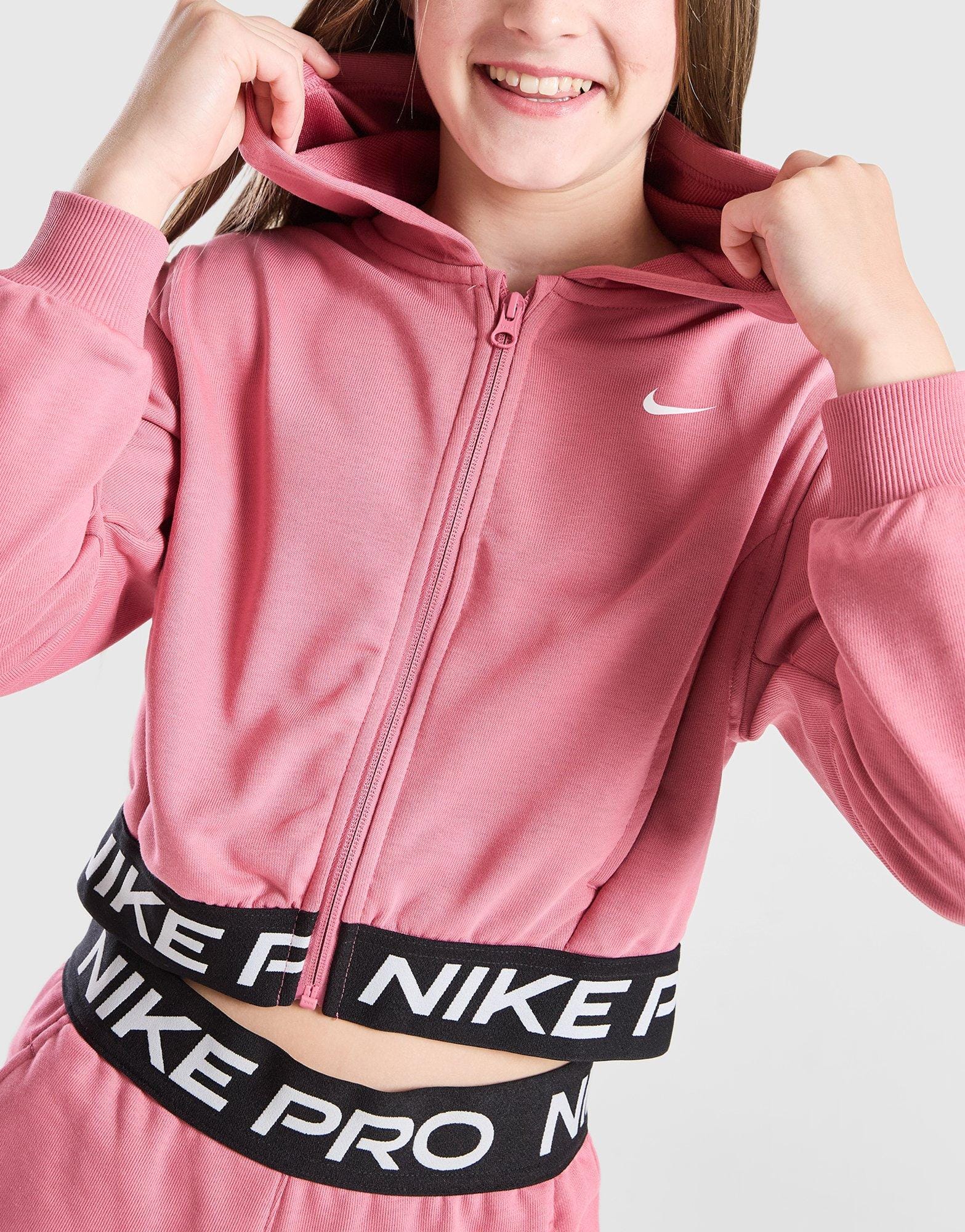 Nike Pro Full Zip Fleece Hoodie Junior's