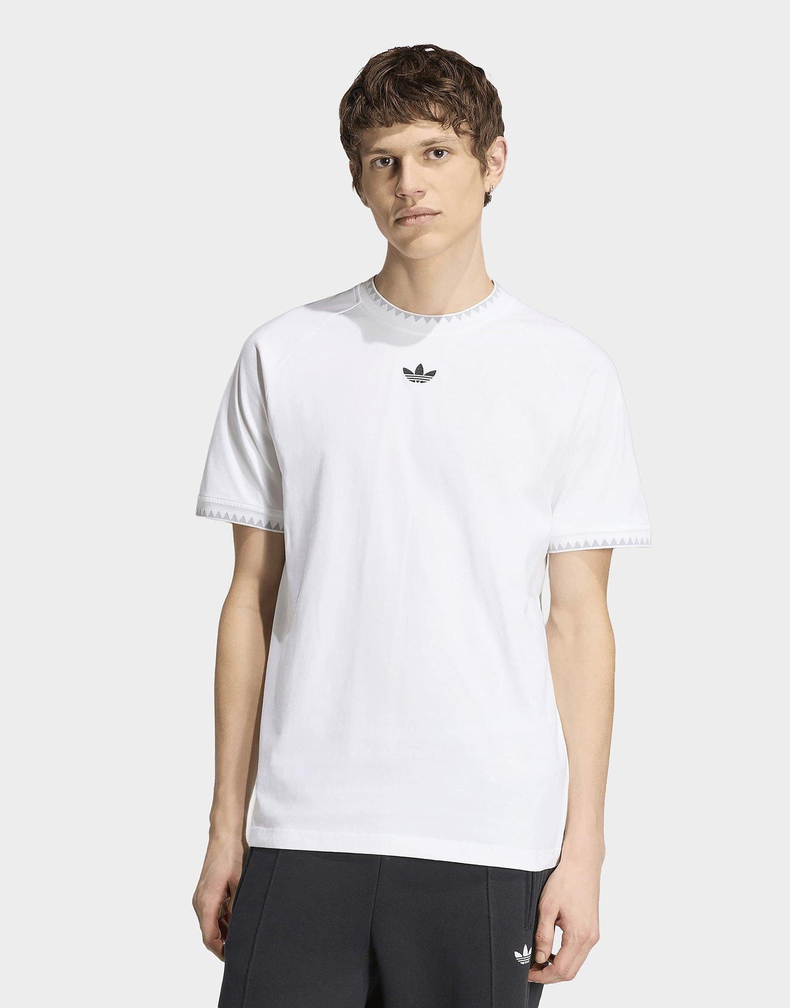 adidas Chest Stripes Engineered Collar T-Shirt