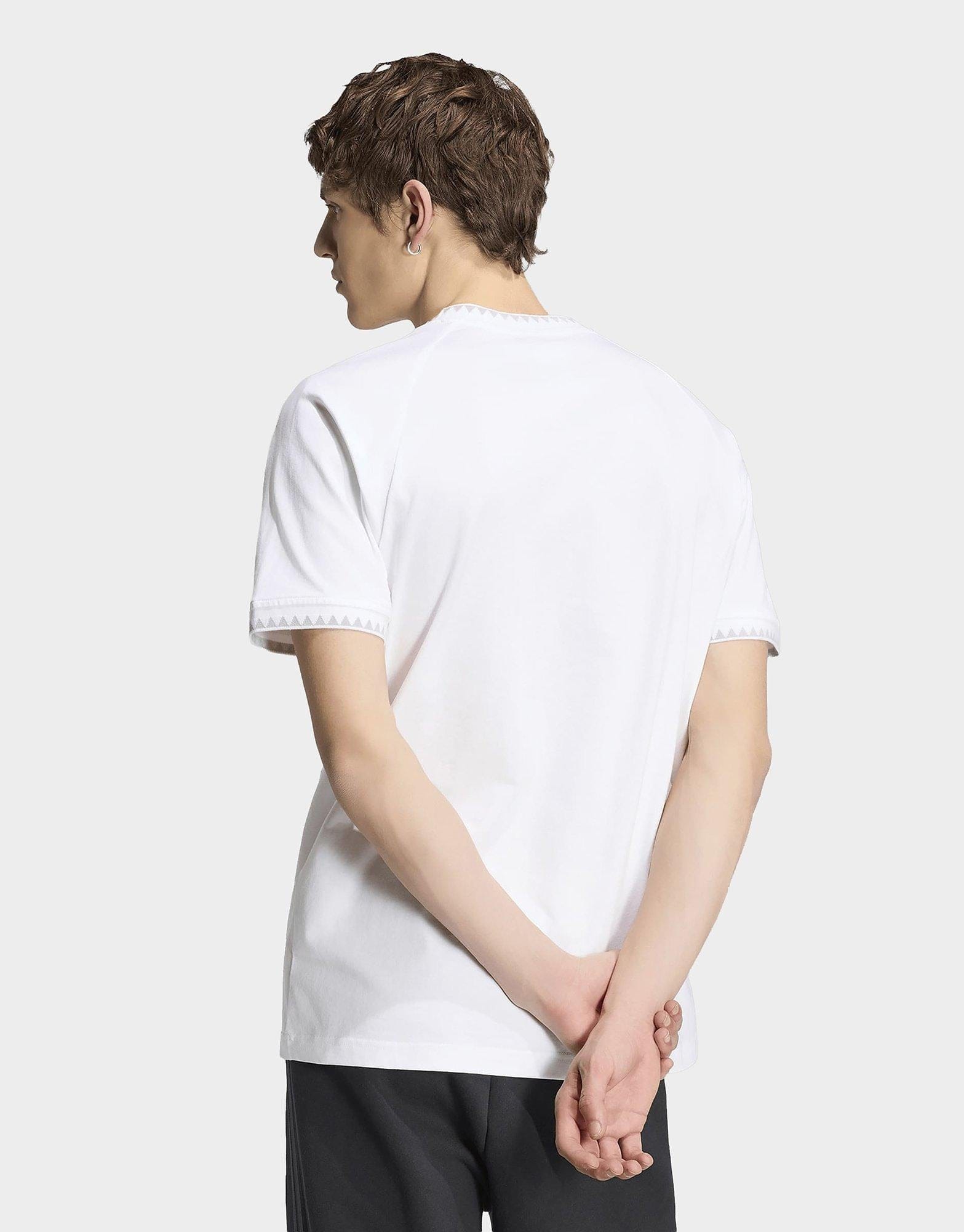 adidas Chest Stripes Engineered Collar T-Shirt