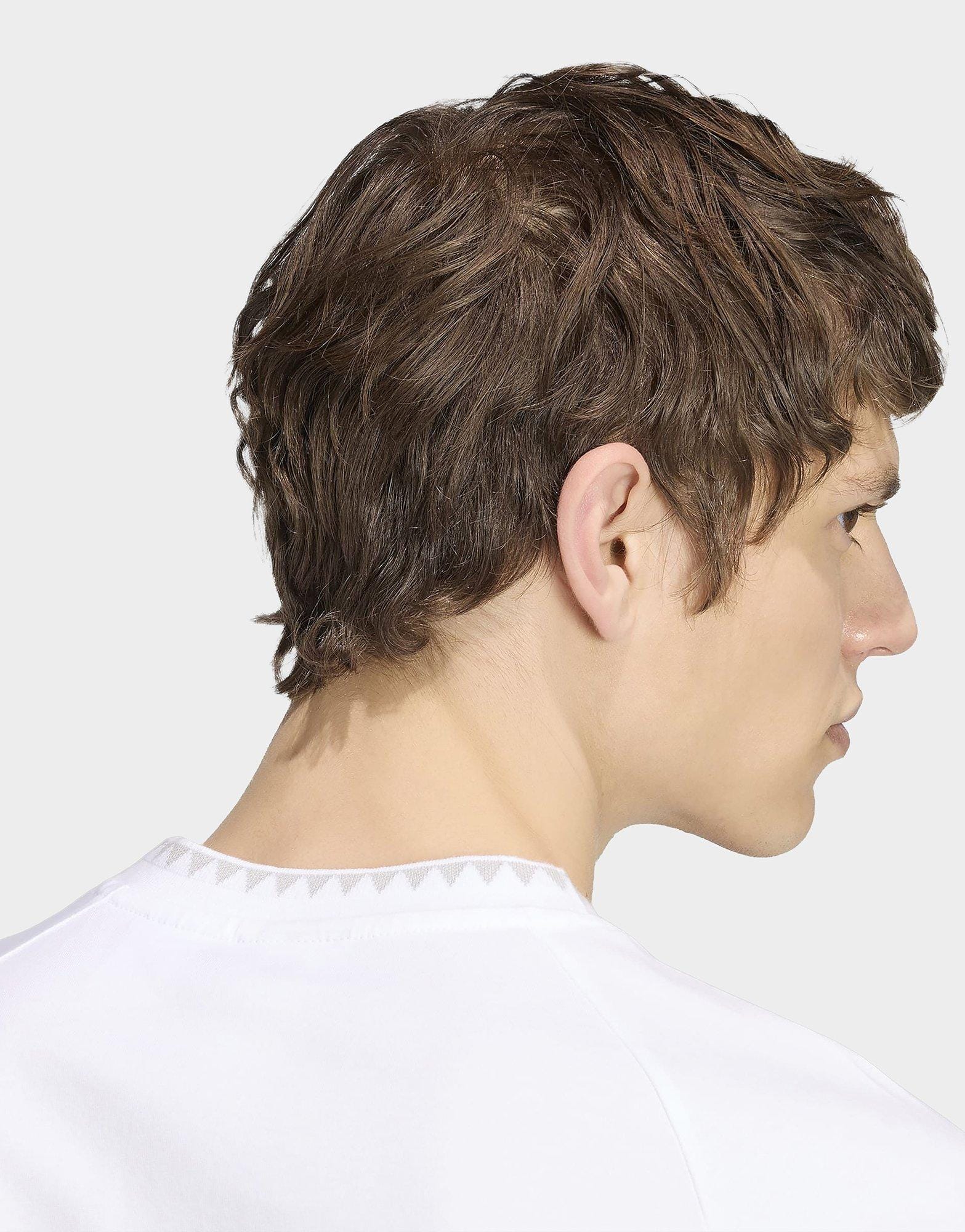 adidas Chest Stripes Engineered Collar T-Shirt