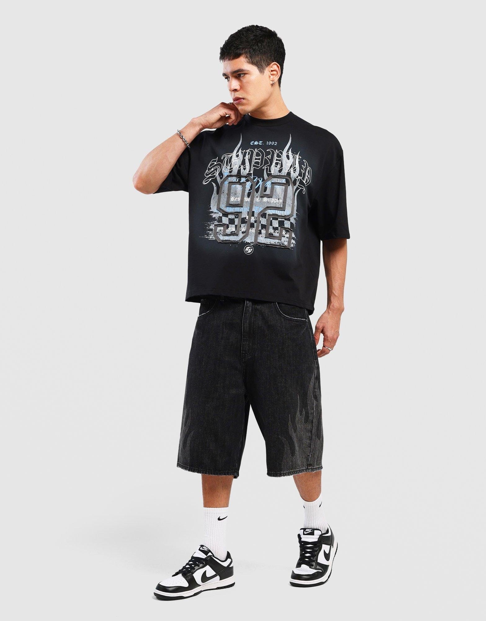 Supply & Demand Quay Flame Shorts