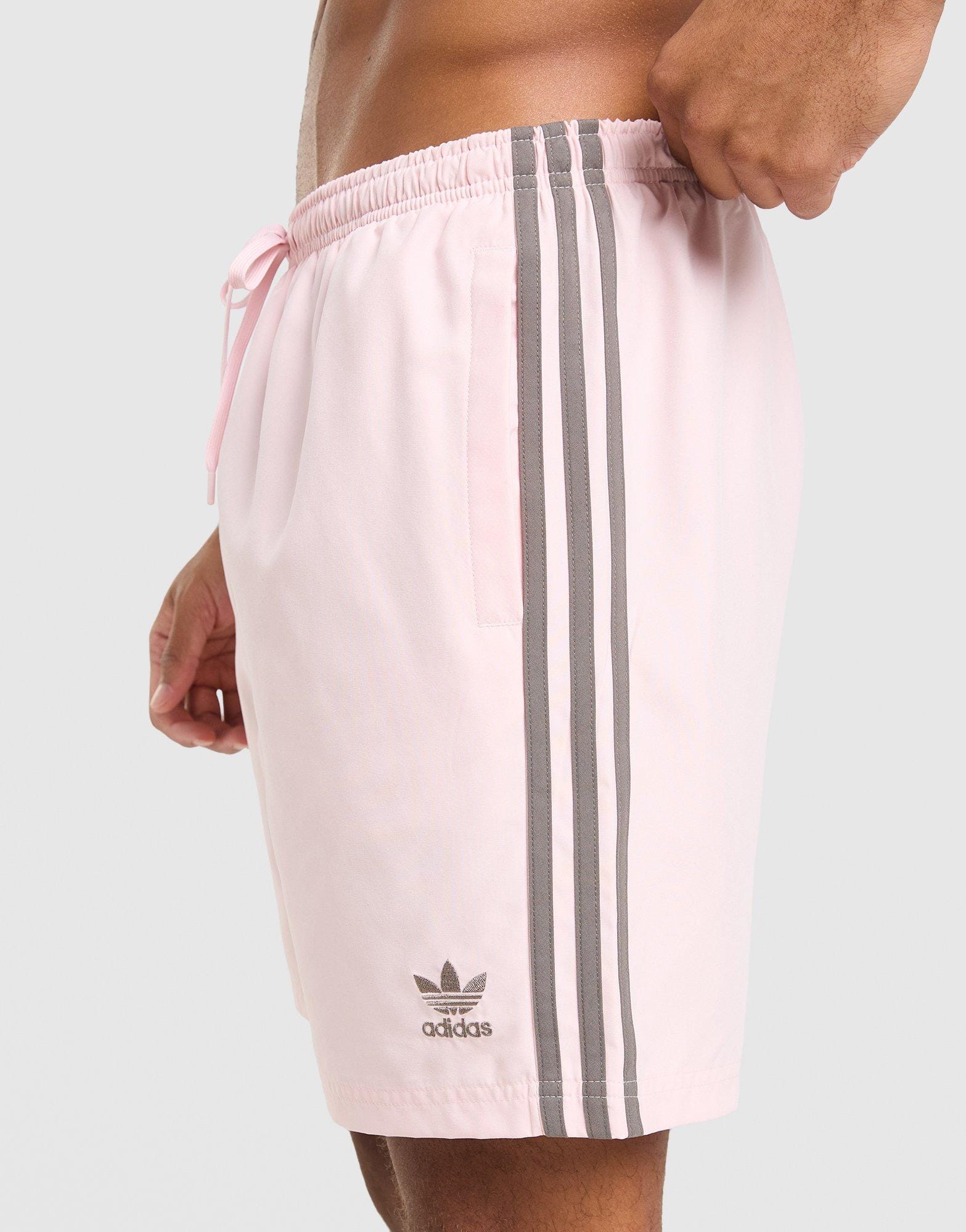 adidas 3-Stripes 8" Swim Shorts