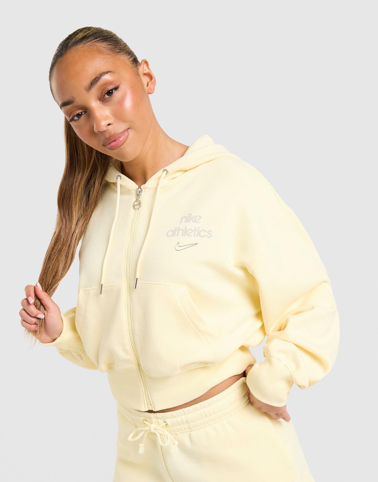 Nike Graphic Swoosh Crop Full Zip Hoodie