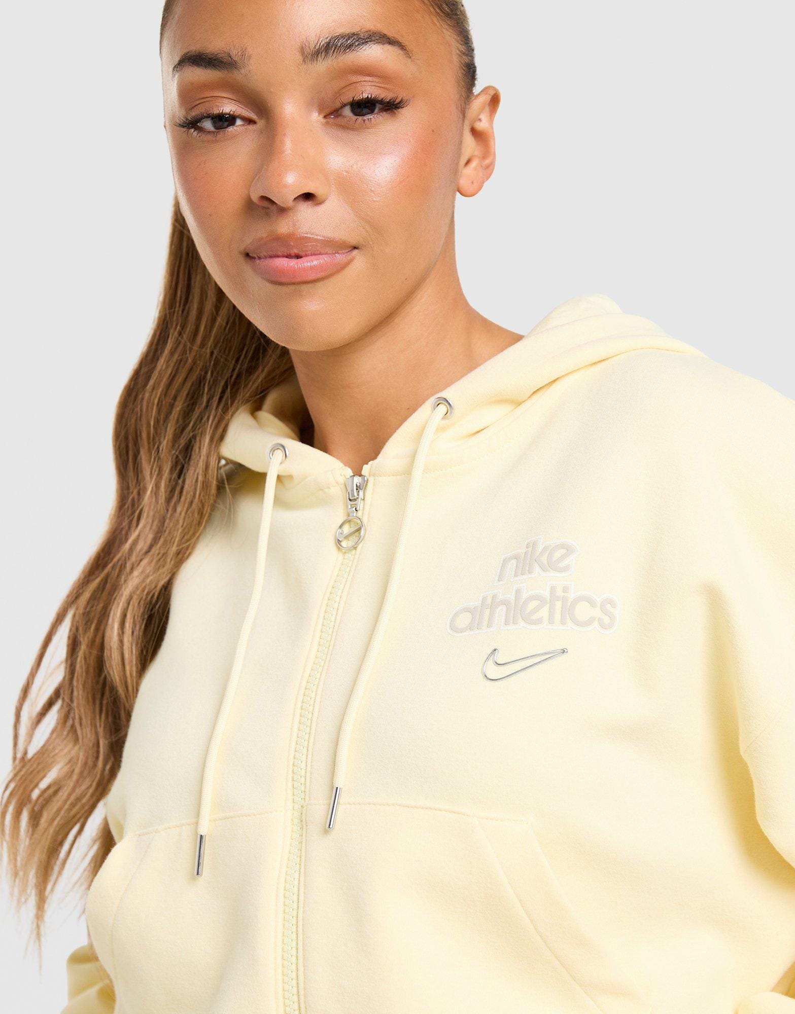 Nike Graphic Swoosh Crop Full Zip Hoodie