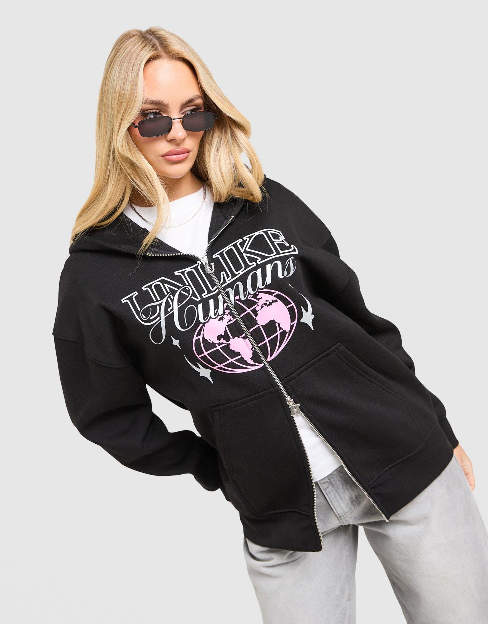 Unlike Humans Street Full Zip Hoodie