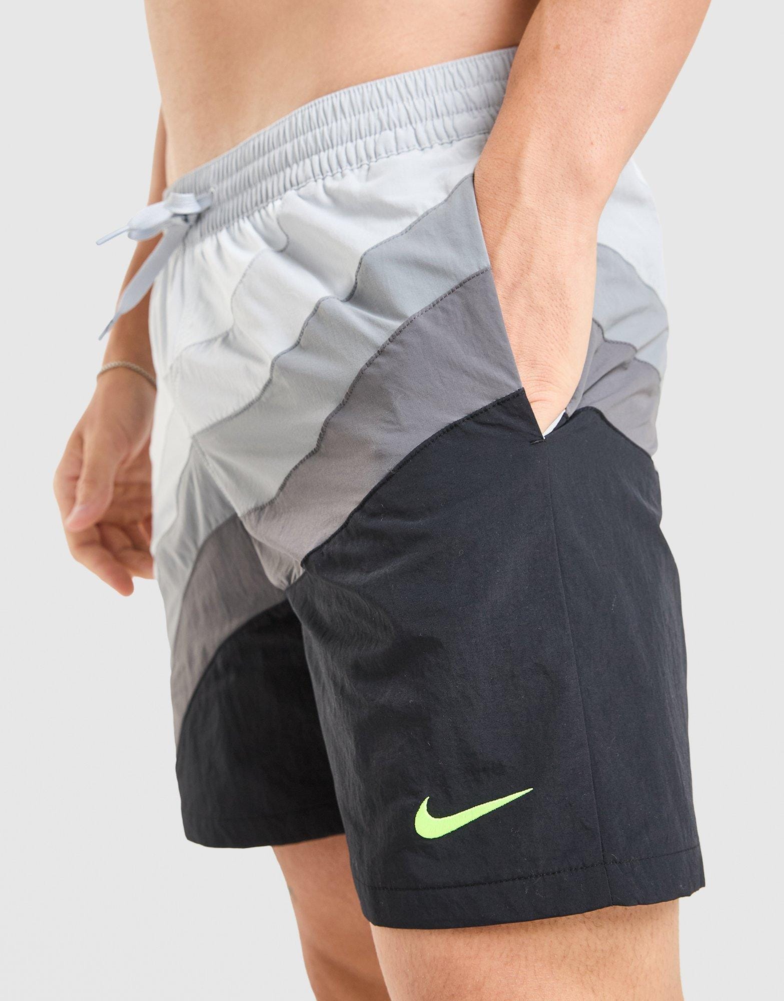 Nike Swim Beach Air Max Colorblock Gray Swimsuit