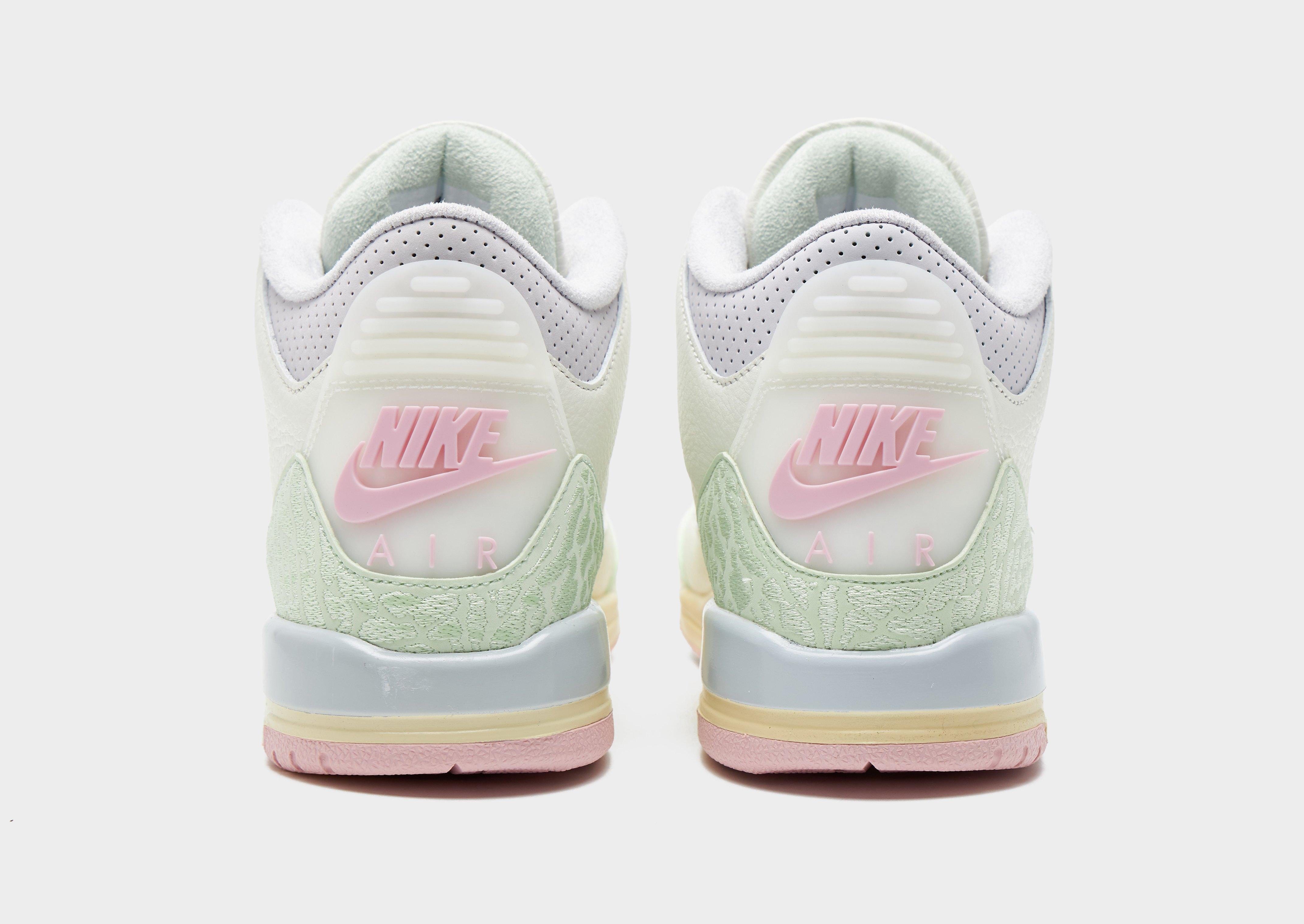 Air Jordan Air 3 Retro Sail and Jade Aura Junior's