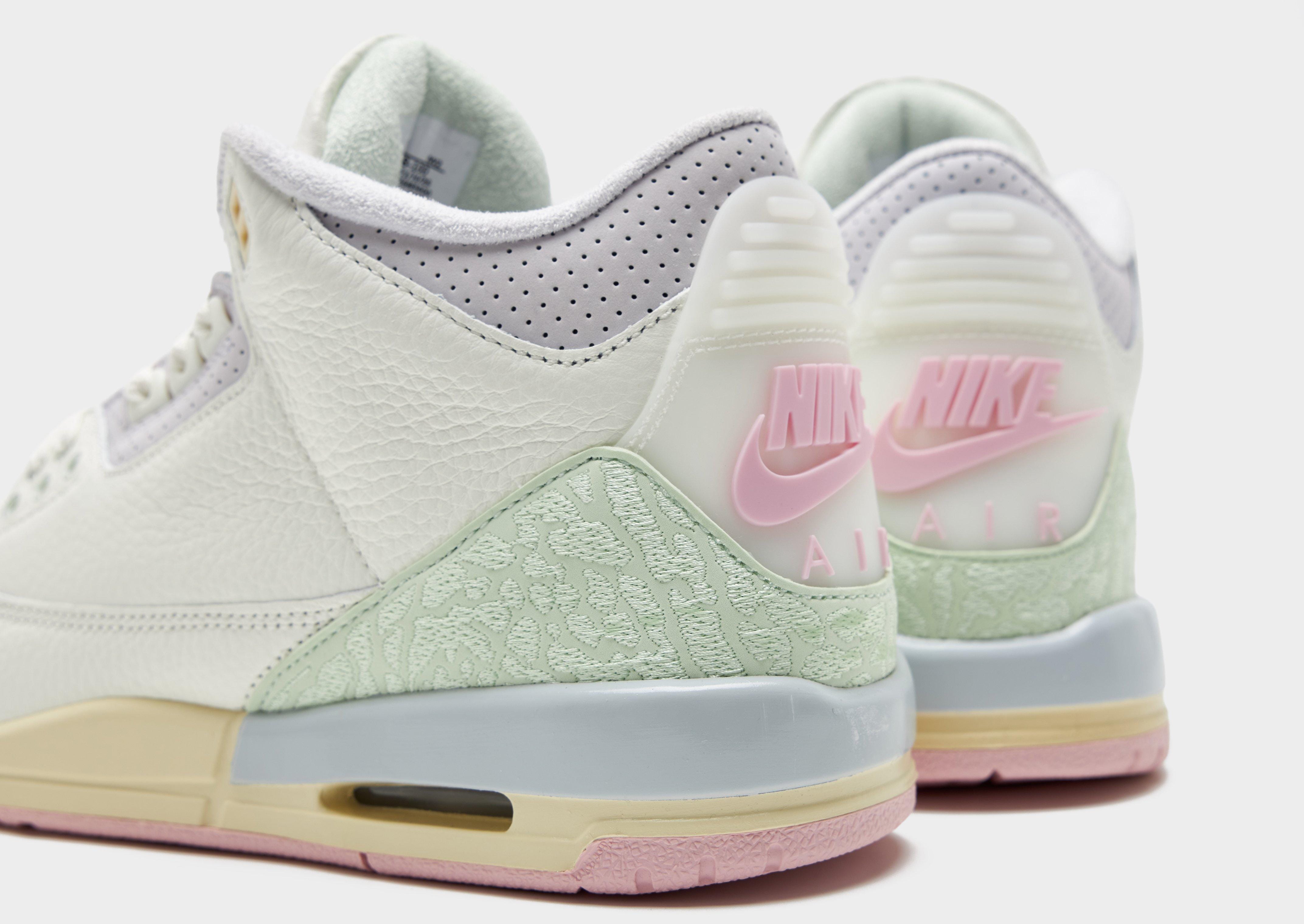 Air Jordan Air 3 Retro Sail and Jade Aura Junior's