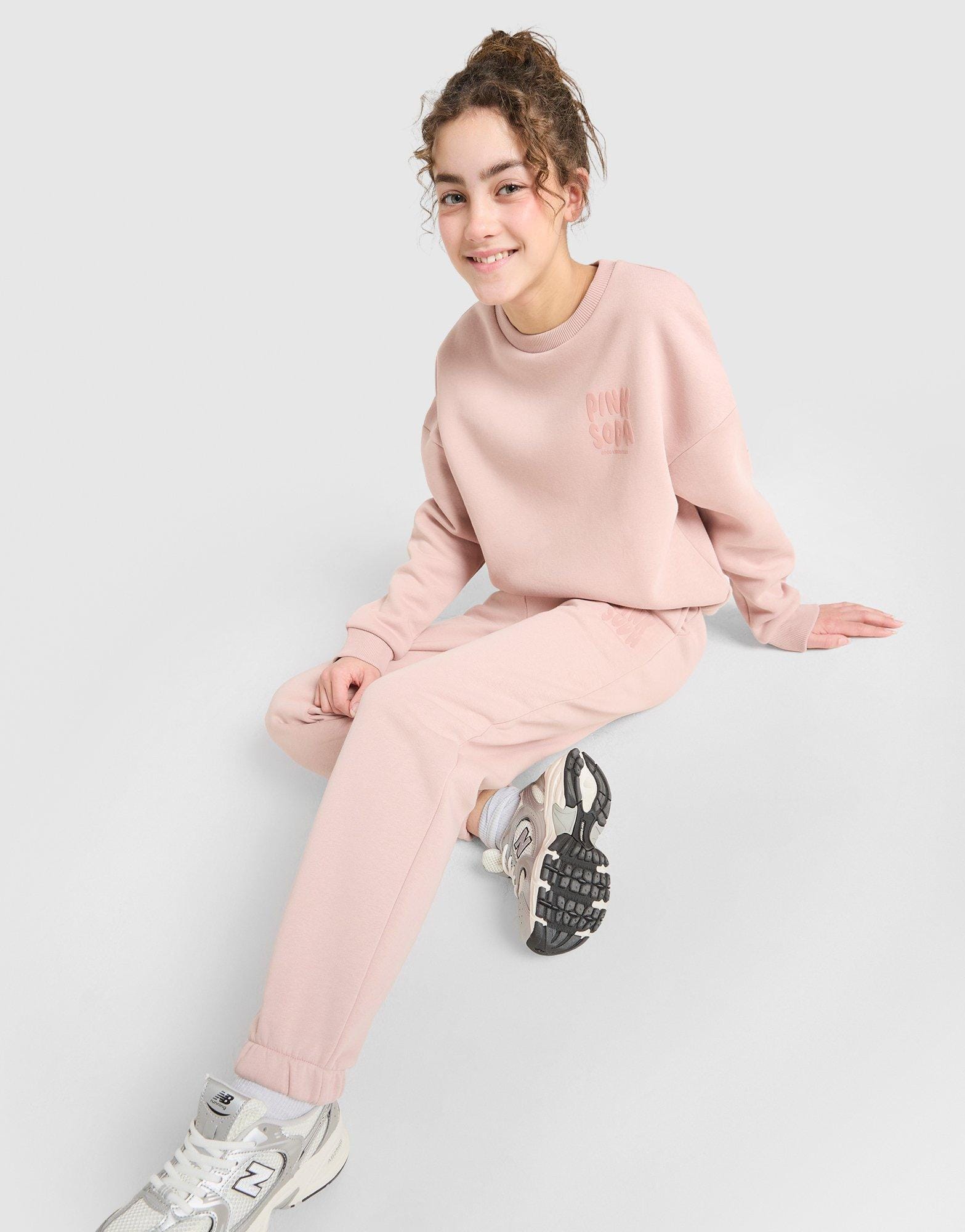 Pink Soda Sport Girls' Crew Tracksuit Junior