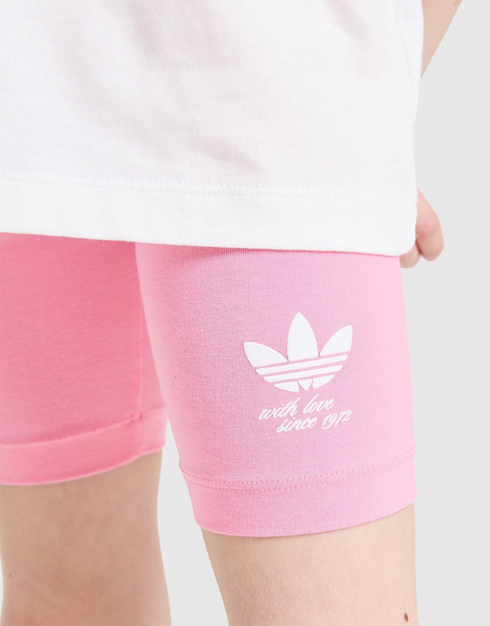 adidas Girls' Heart Print T-Shirt/Shorts Set Children