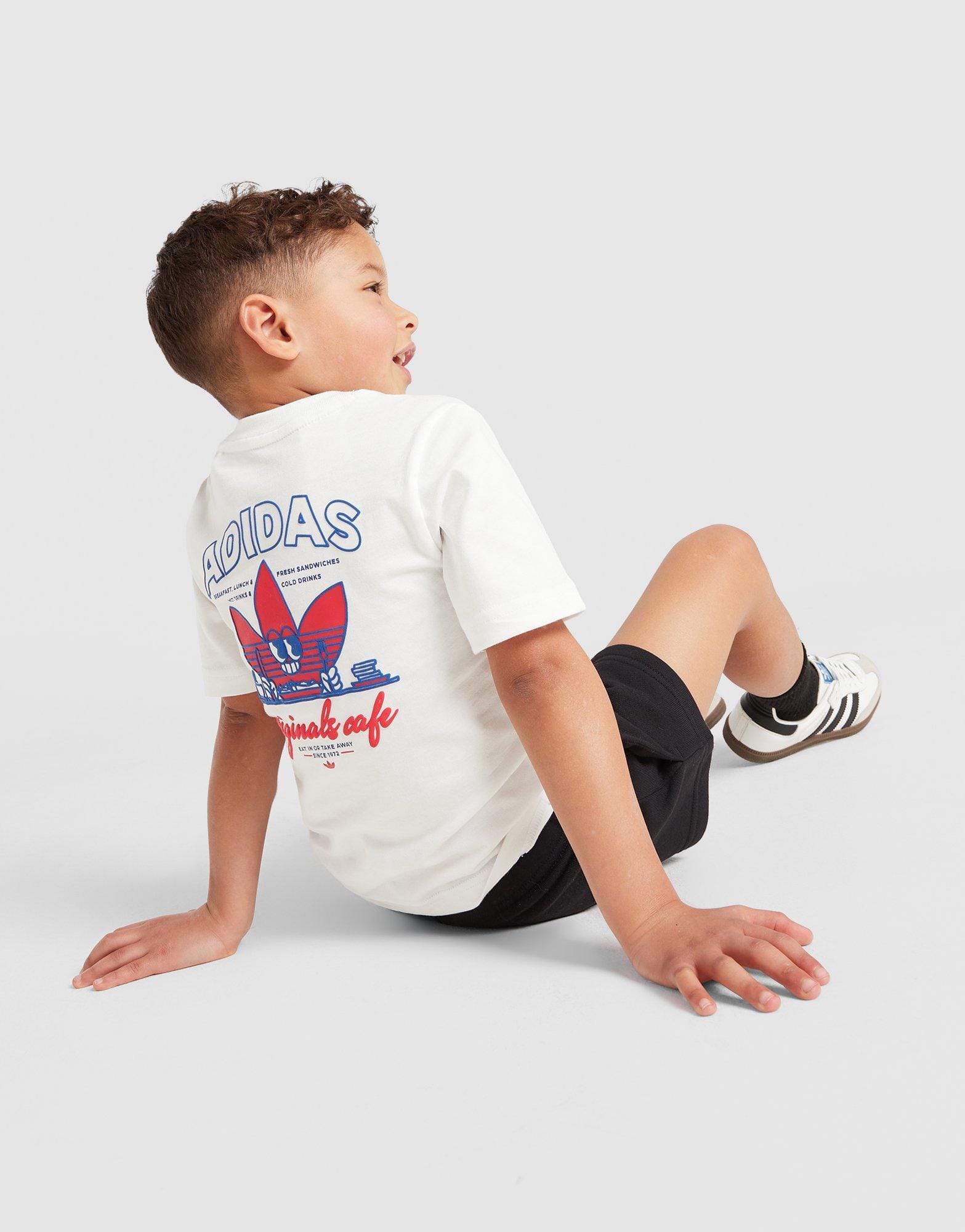 adidas Cafe T-Shirt/Shorts Set Children